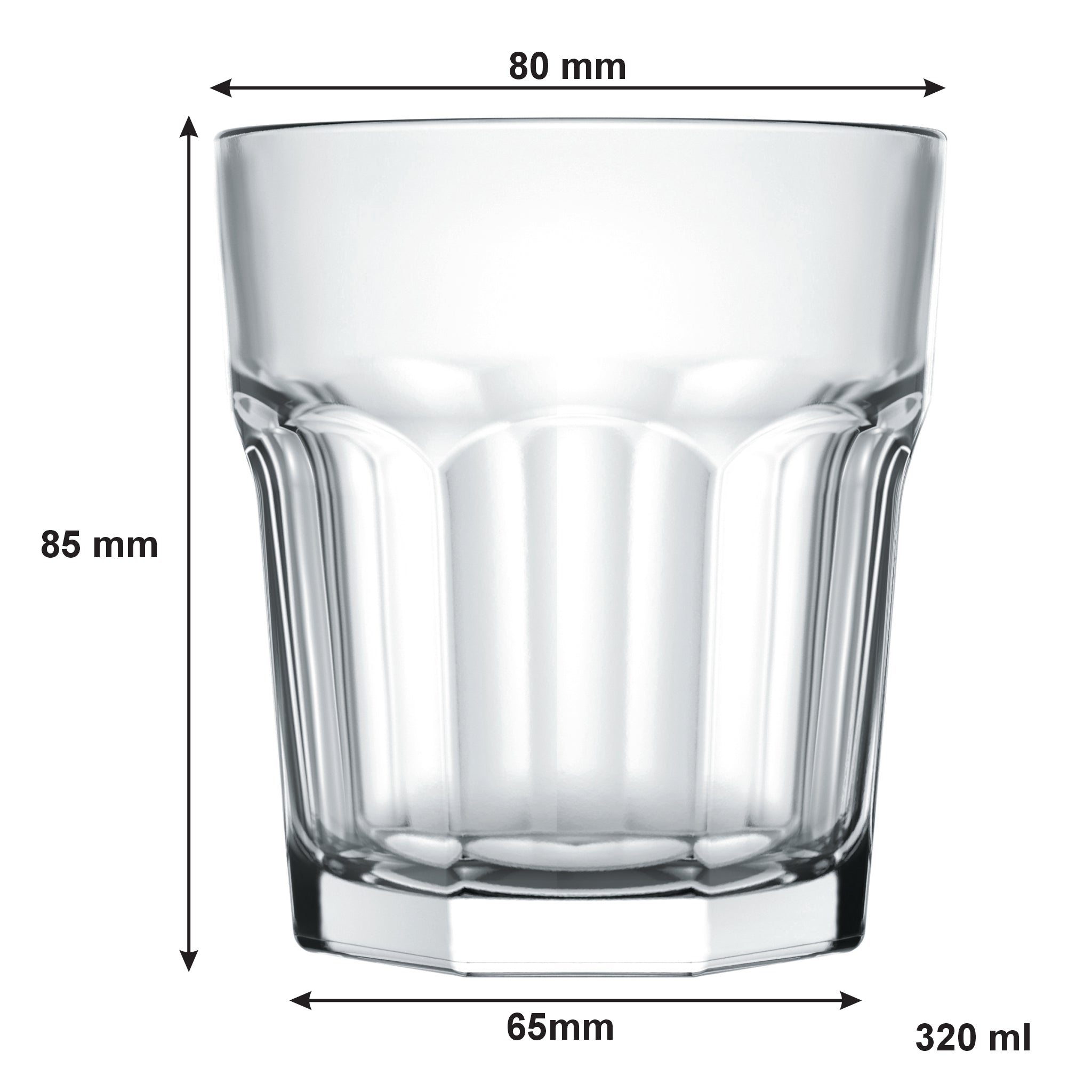 NADIR BRISTOL WHISKY TUMBLER, 320ML