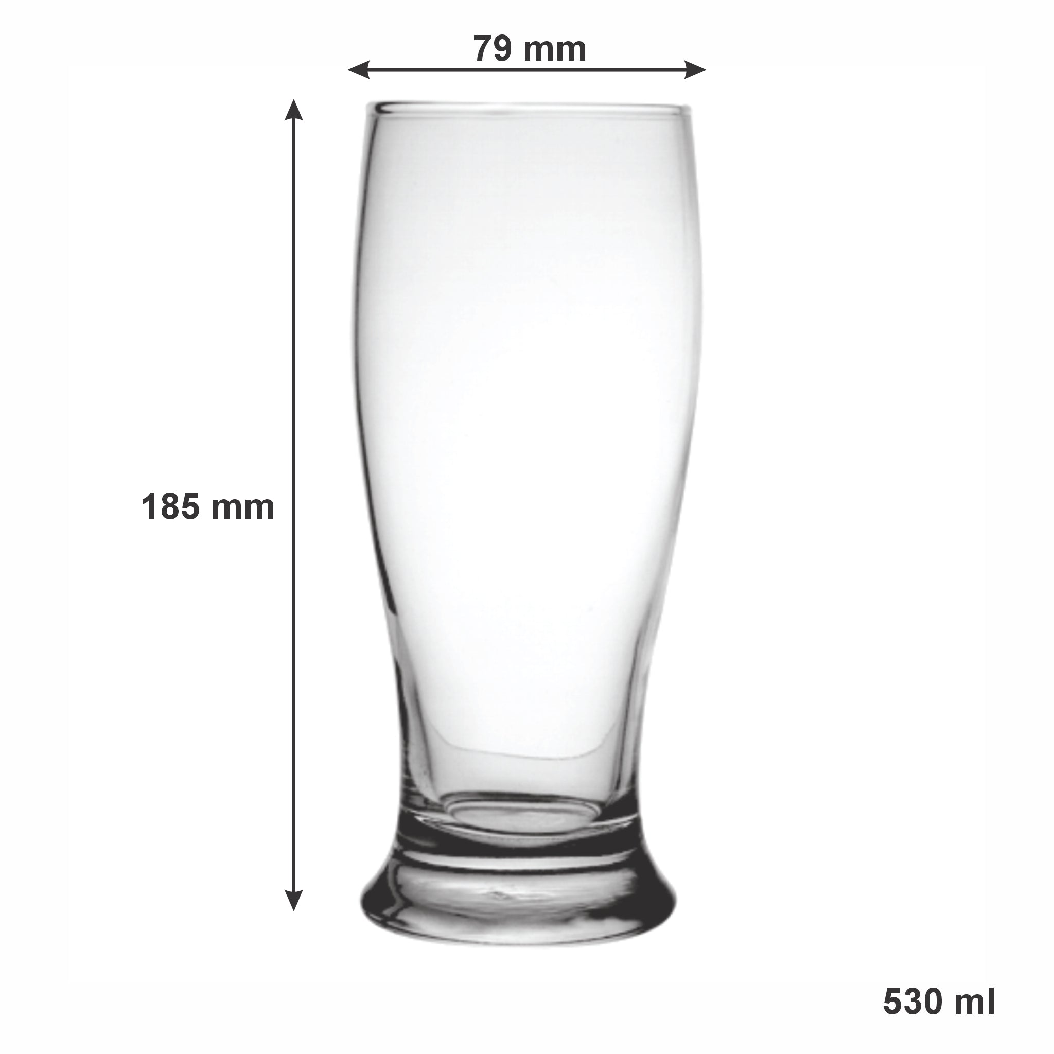 NADIR MUNICH BEER GLASS, 530ML