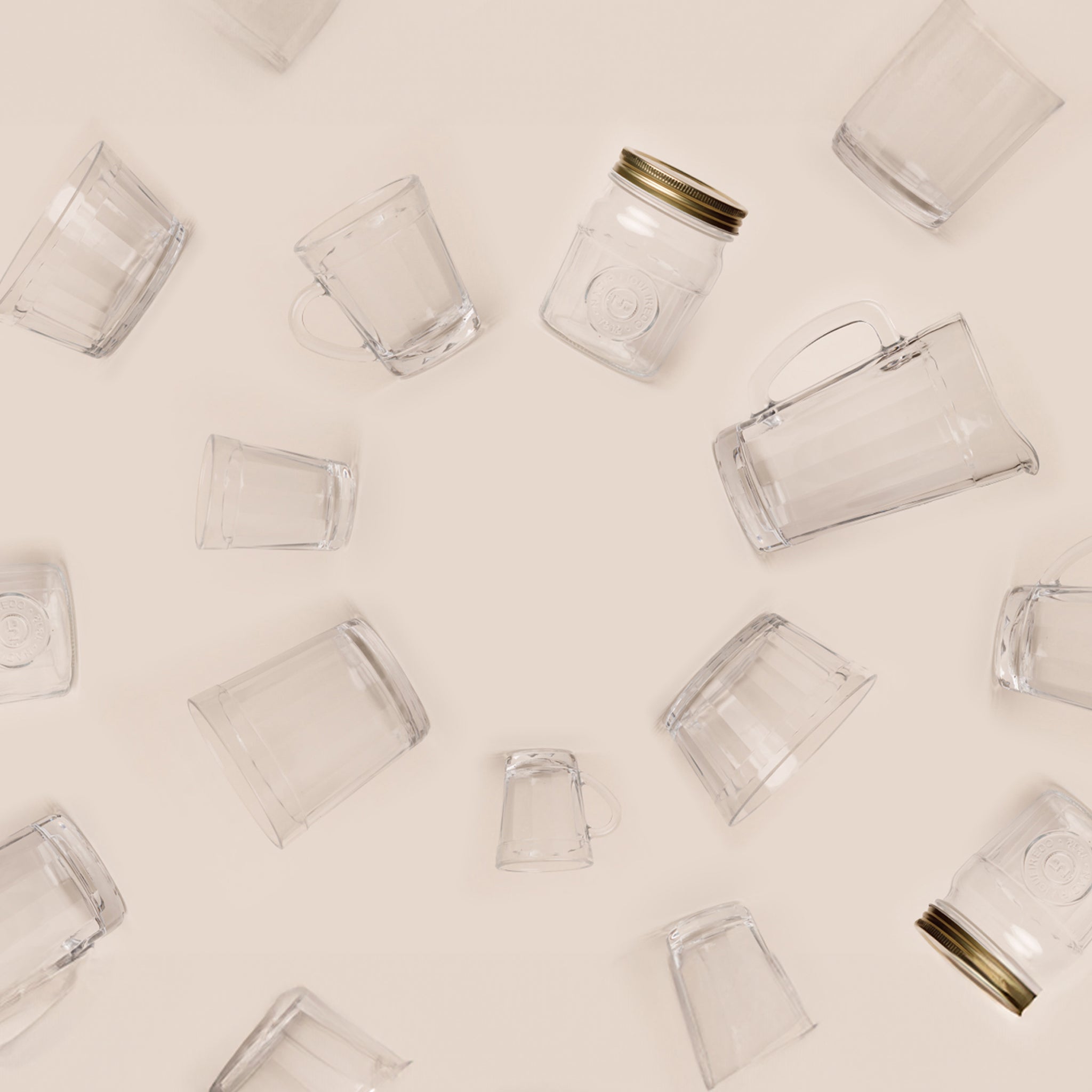 NADIR BAMBOO GLASS TUMBLER, 190ML