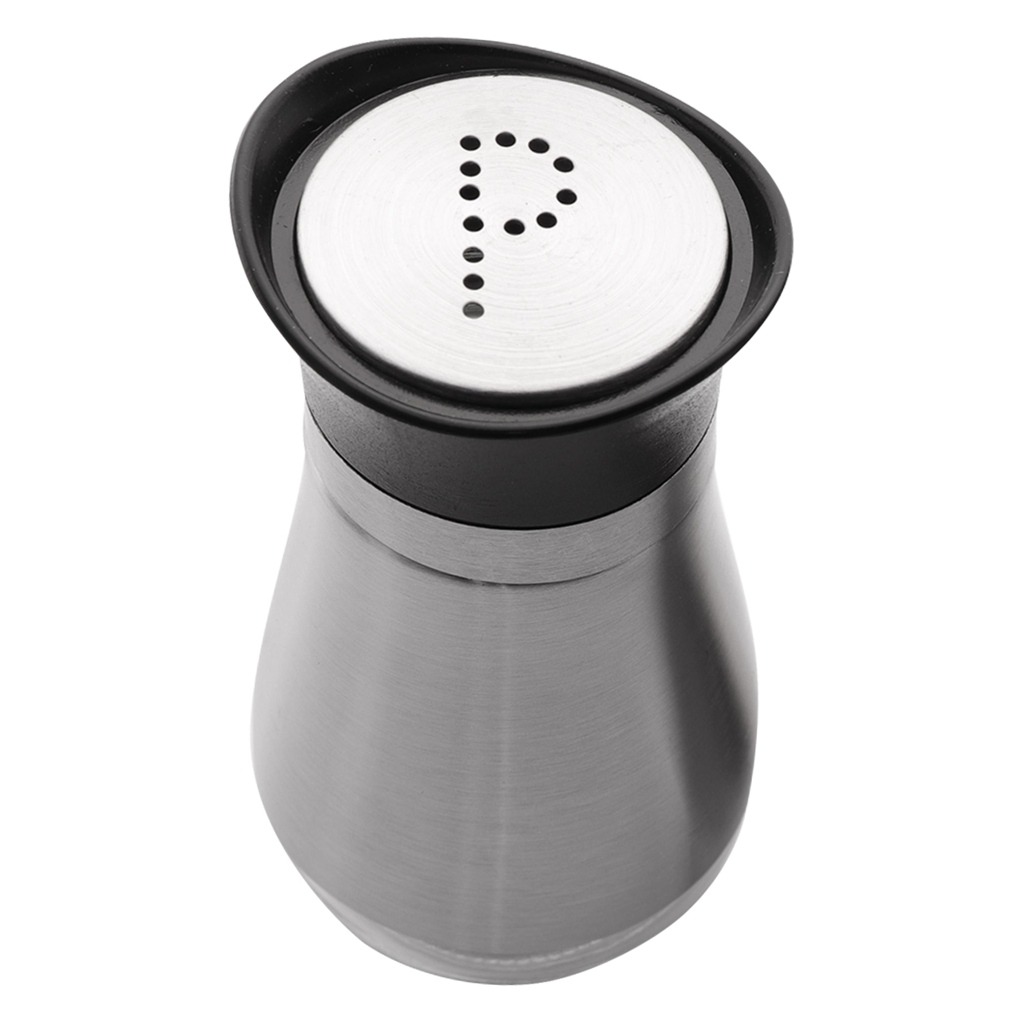 REGENT GLASS SALT & PEPPER SHAKERS WITH ST STEEL COVERS 2PCS SET, 125ML