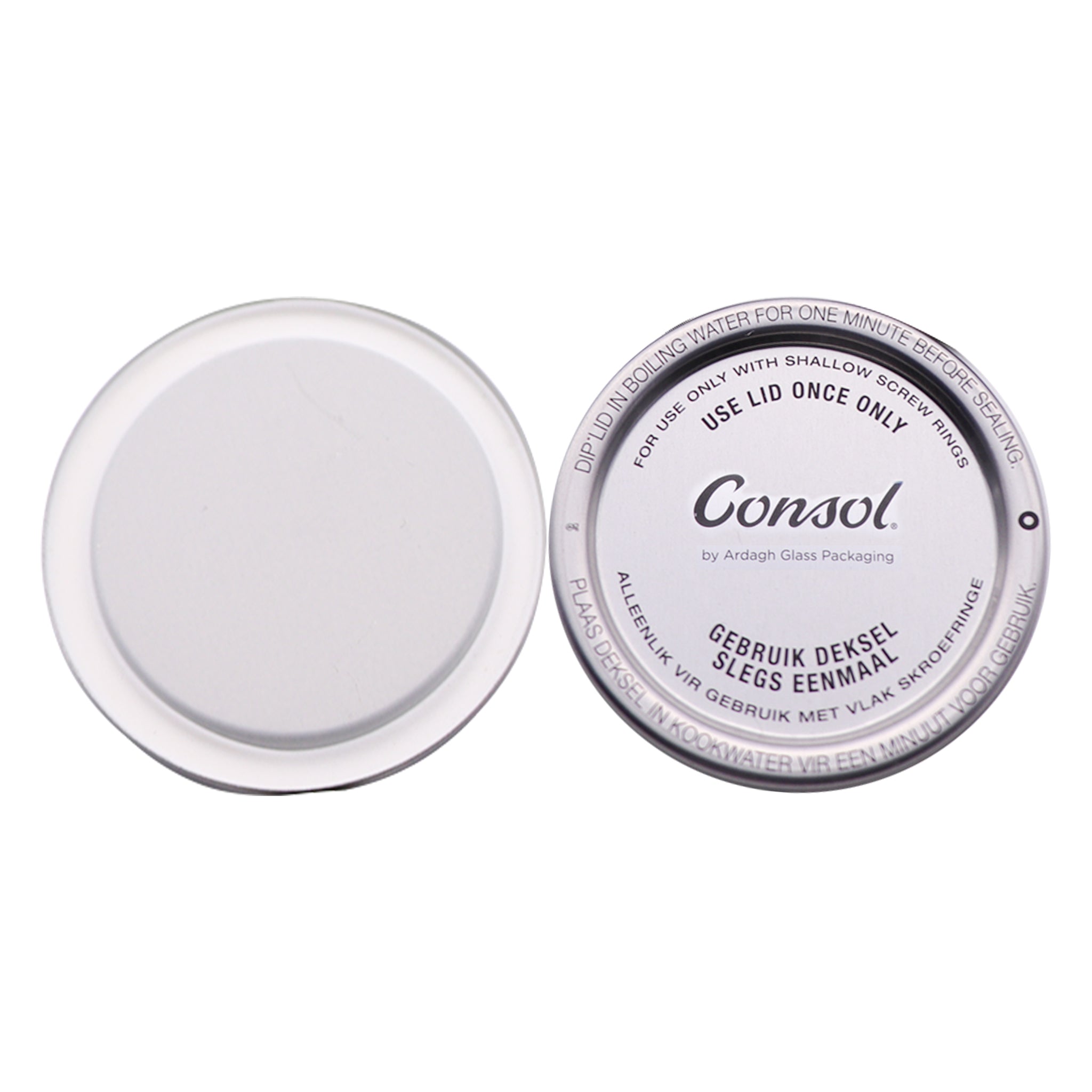 CONSOL PRESERVE JAR LID DOMES FOR 250ML JARS, 5PK