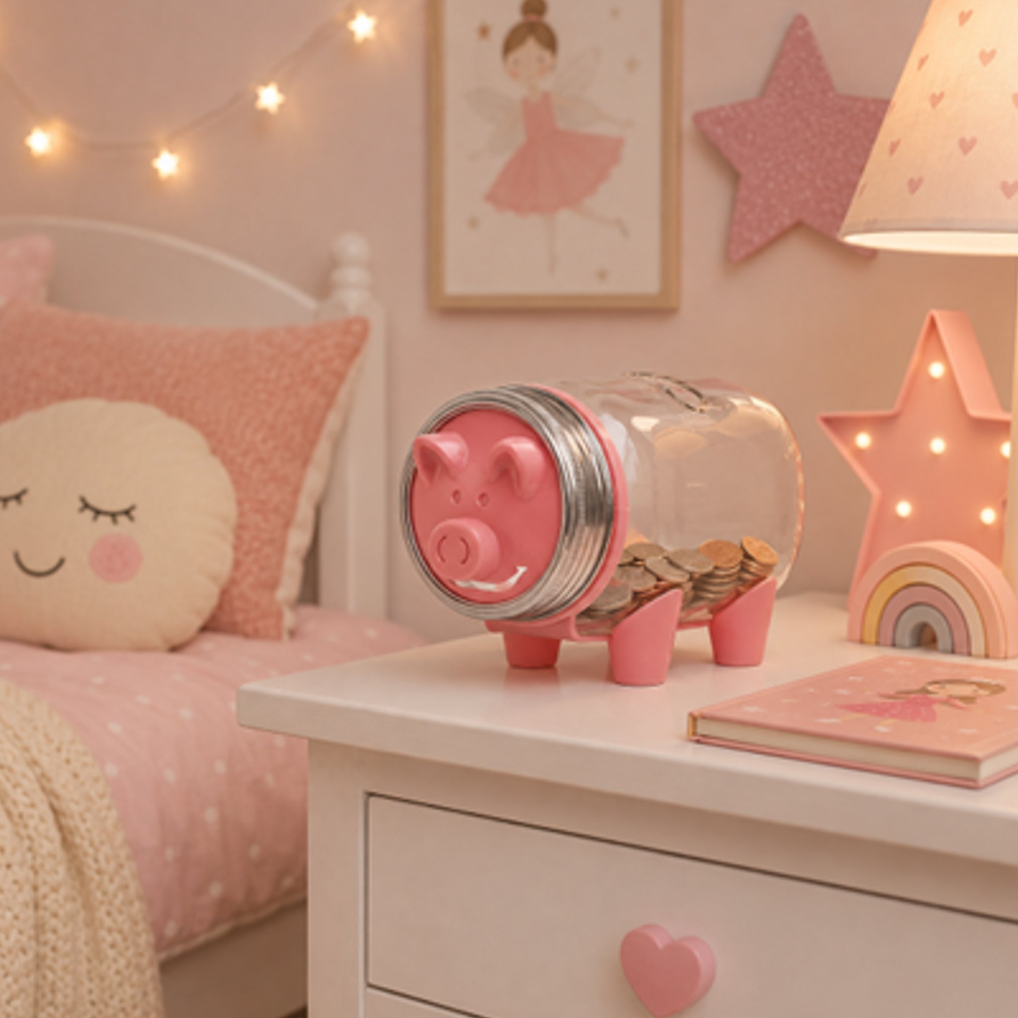 CONSOL PIGGY BANK PINK, 1L