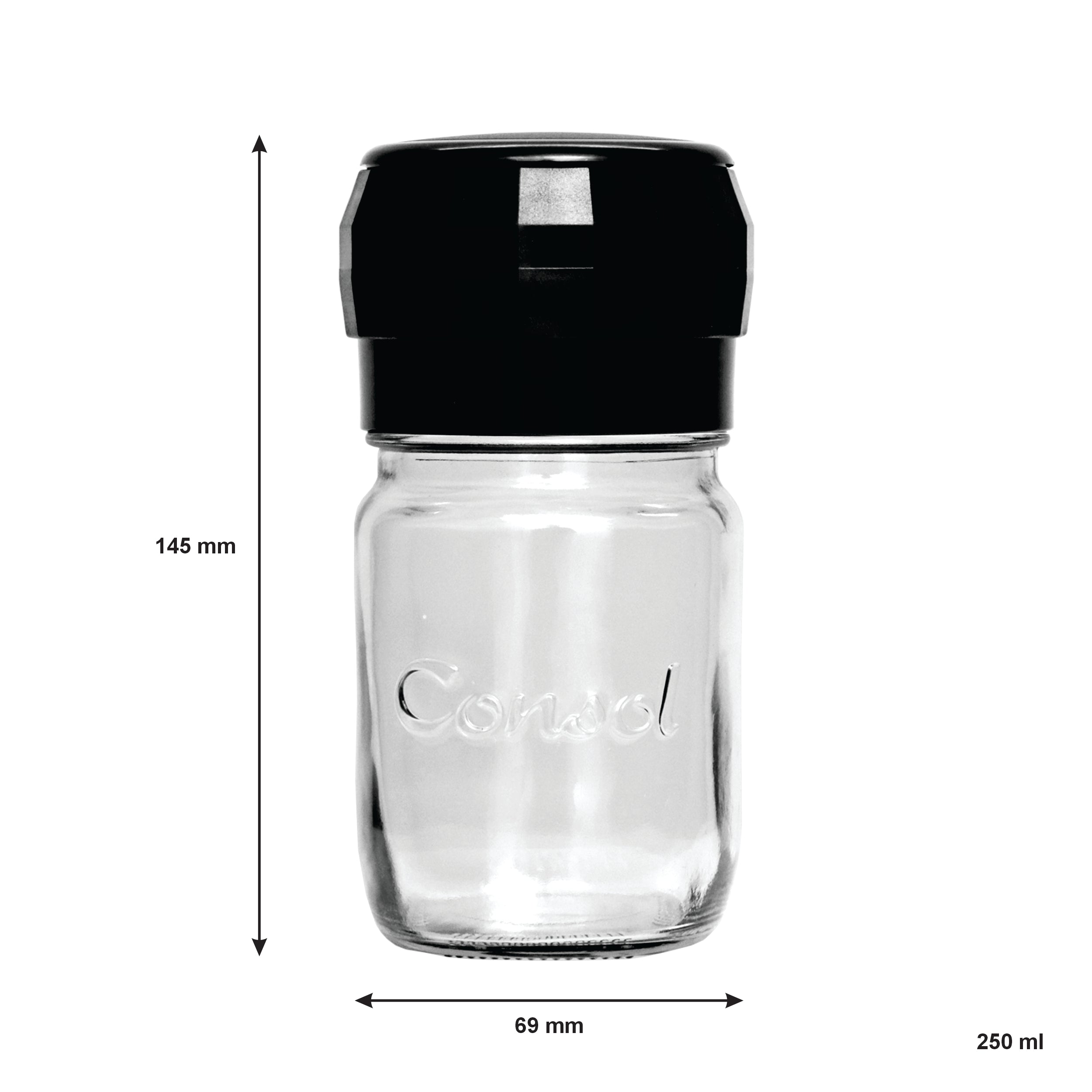 CONSOL GRINDER BLACK, 250ML