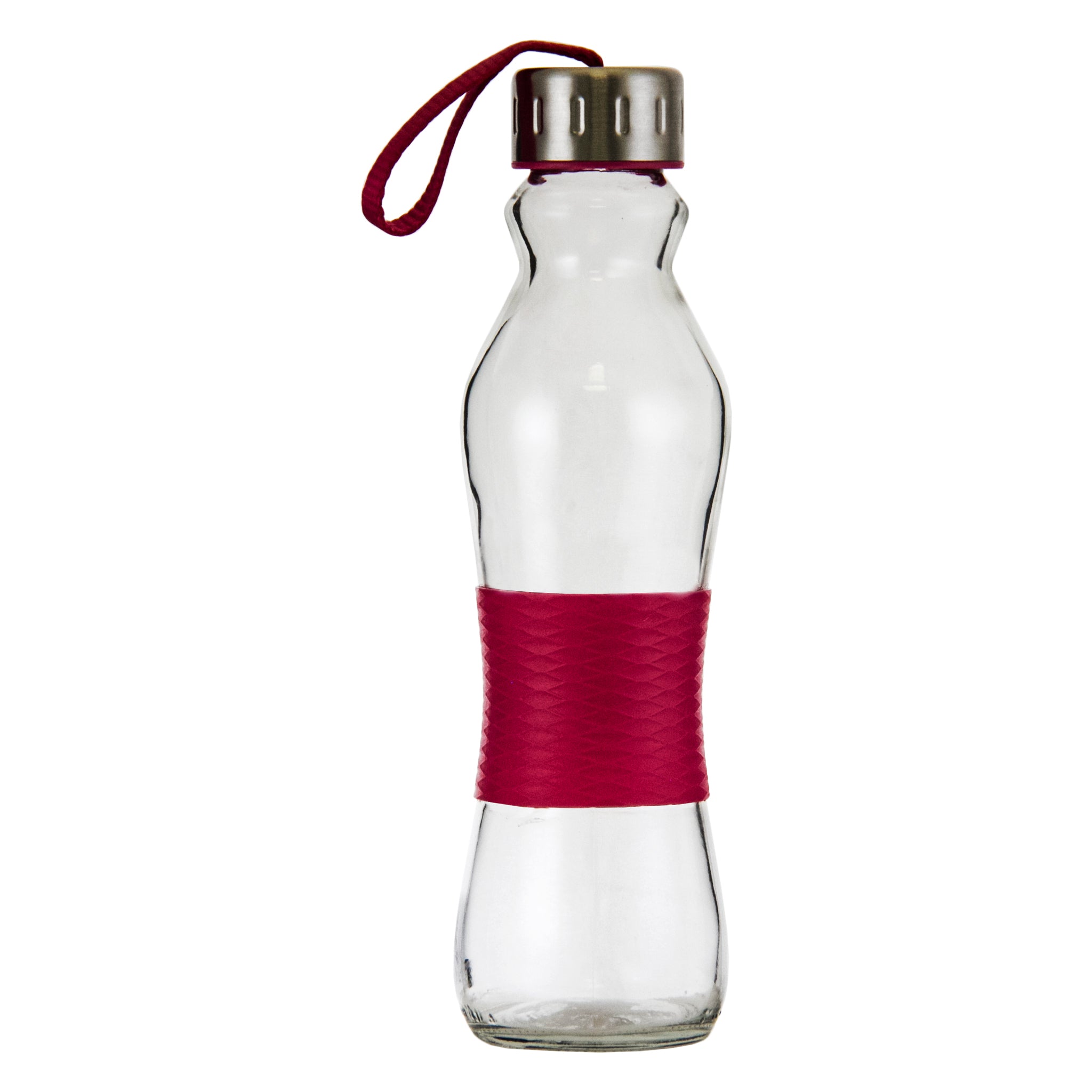 CONSOL GRIP N GO BOTTLES WITH STRAP LIDS IN ASSORTED COLOURS, 500ML