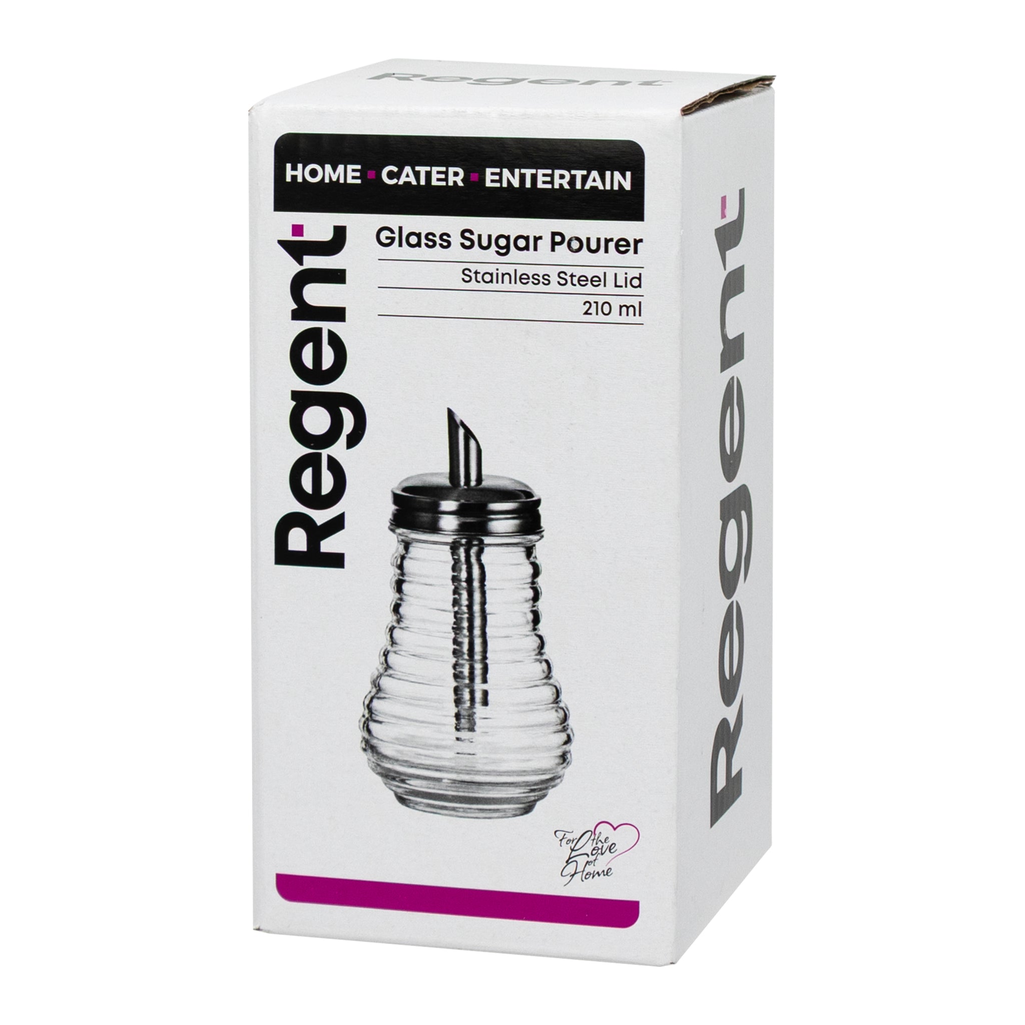REGENT GLASS SUGAR POURER, 210ML