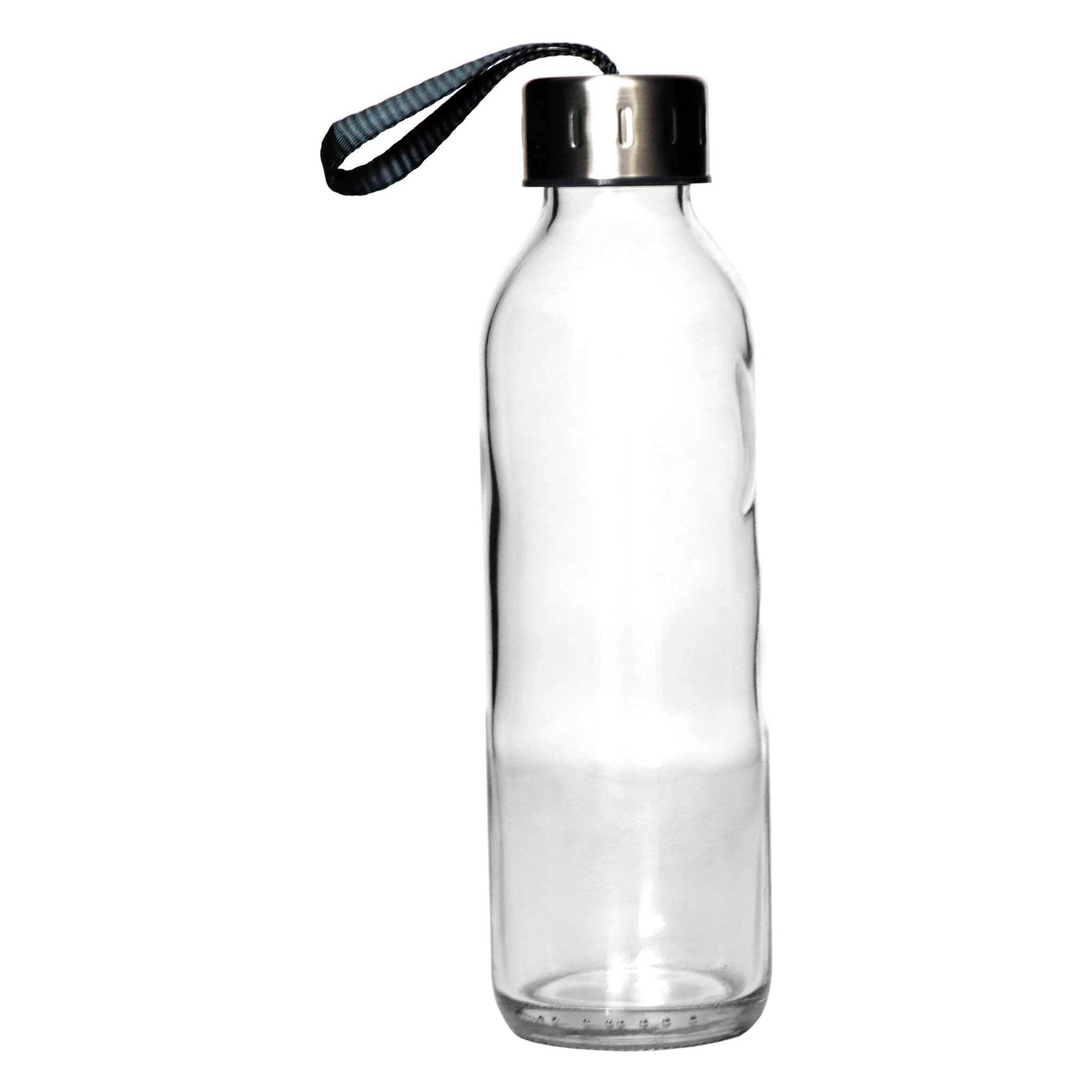 CONSOL SLIMLINE BOTTLE WITH GREY STRAP LID, 500ML