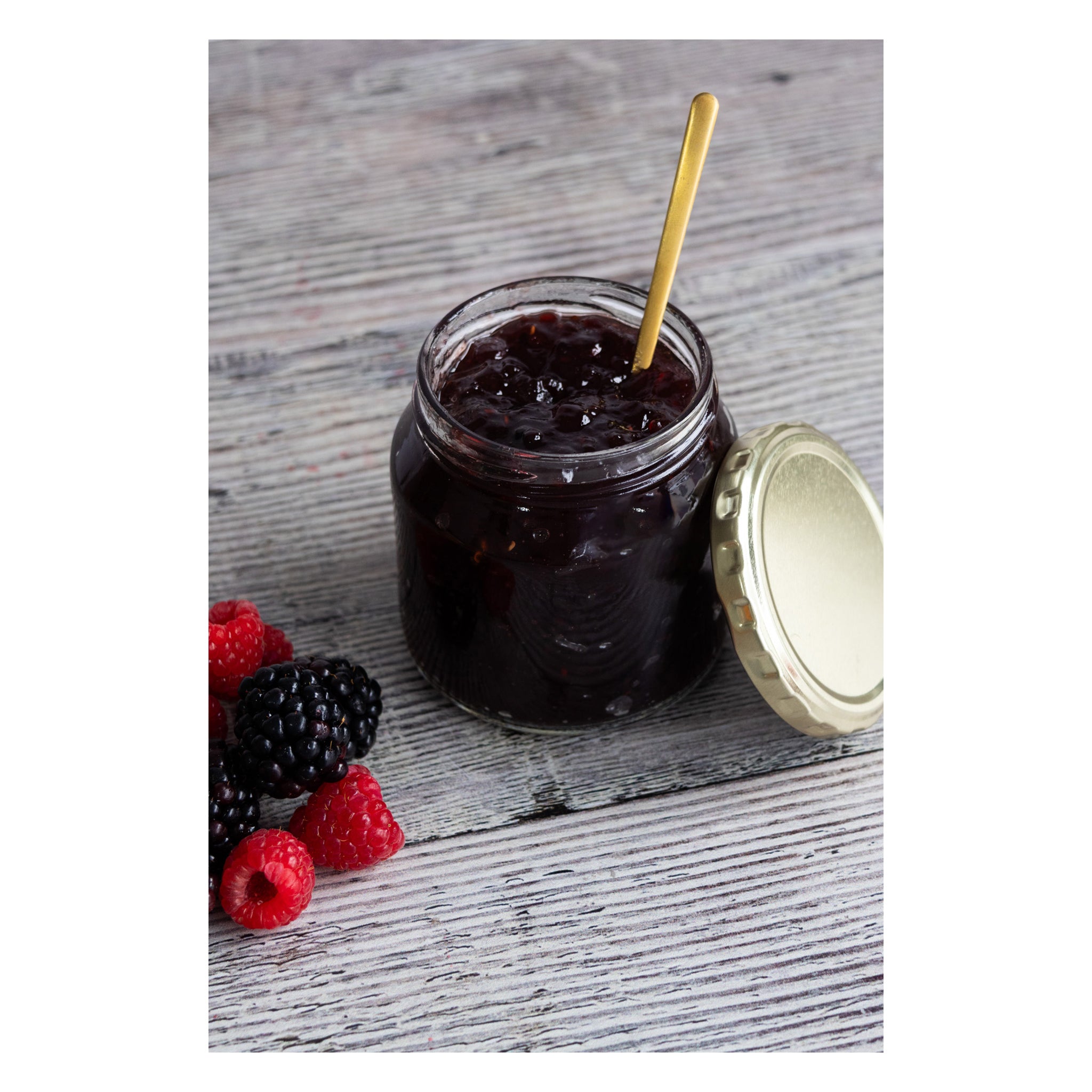 CONSOL SPREAD JARS WITH GOLD LIDS 6PK, 250ML