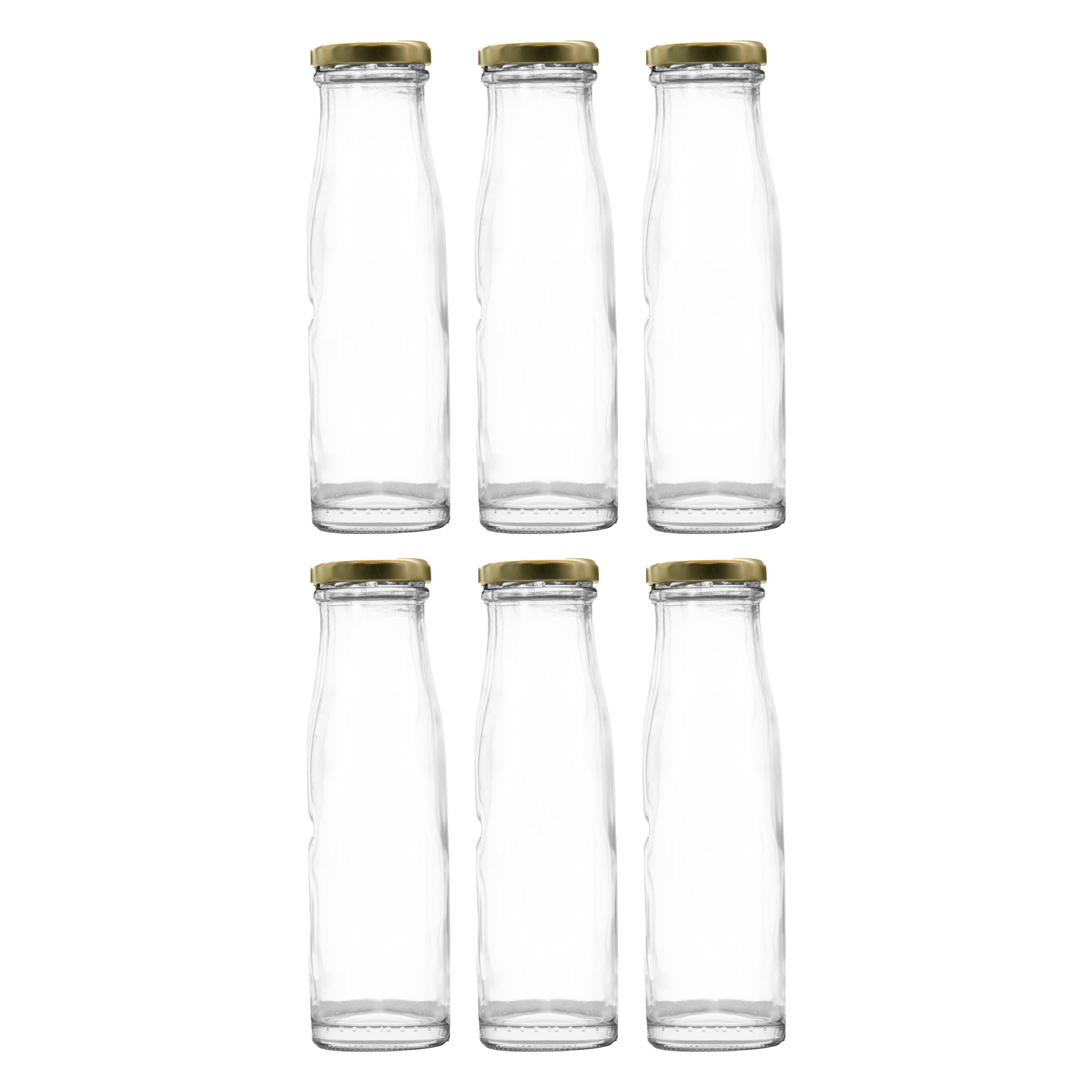 CONSOL CHUTNEY BOTTLES WITH GOLD LIDS 6PK, 250ML