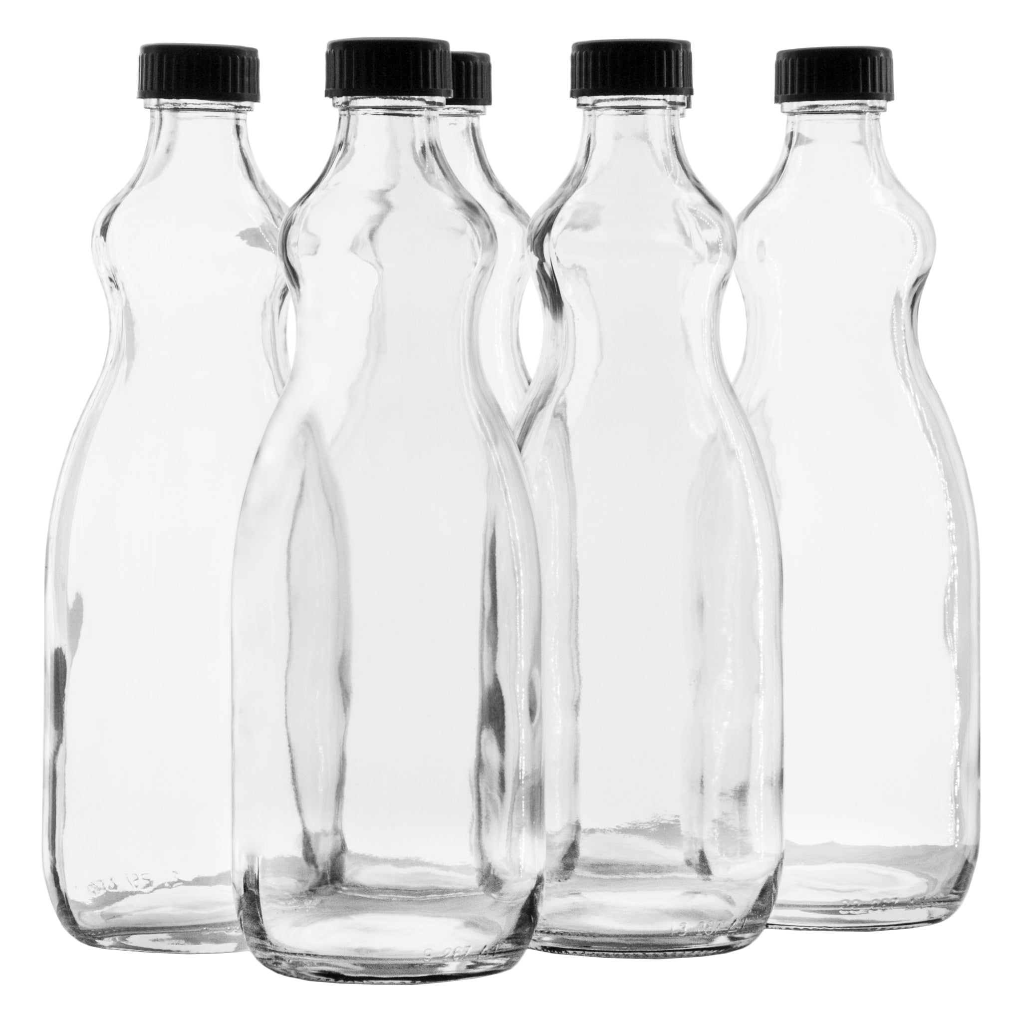 CONSOL UTILITY BOTTLES WITH BLACK LIDS 6PK, 750ML