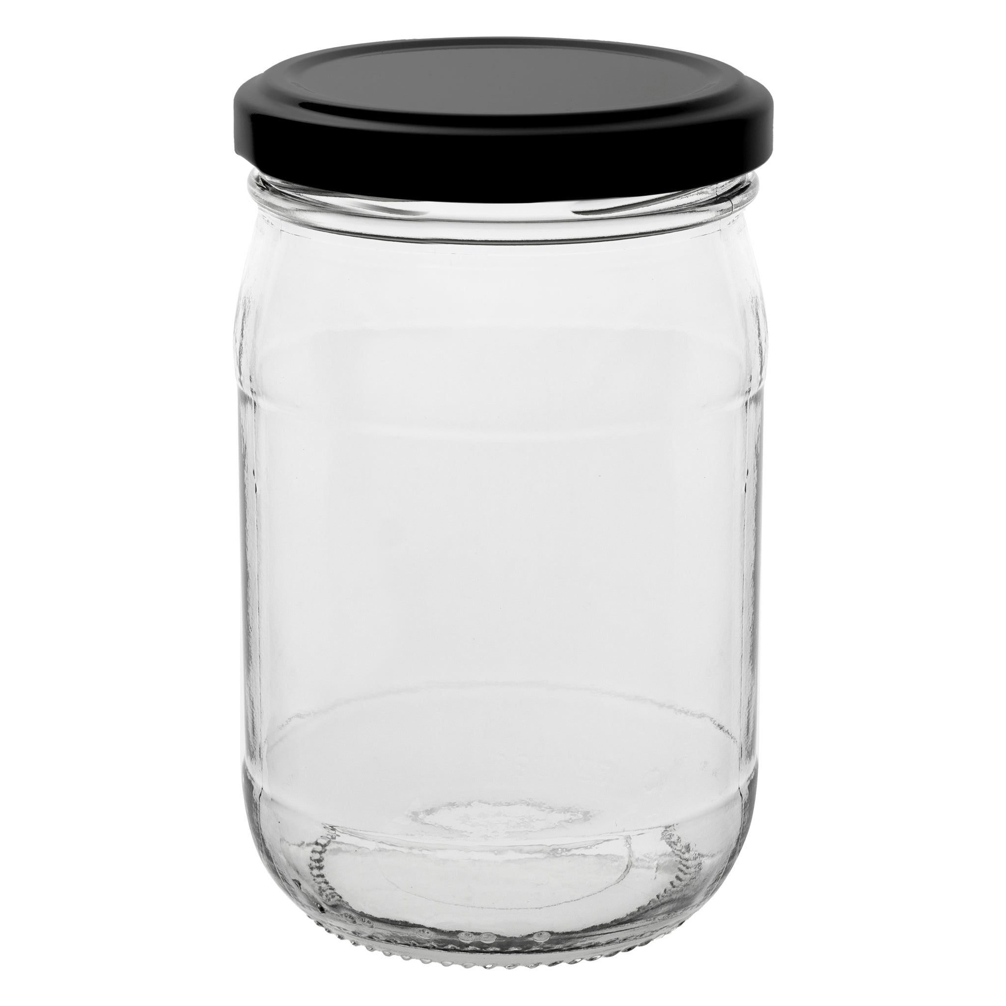CONSOL FARRAGO JARS WITH BLACK LIDS 6PK, 250ML
