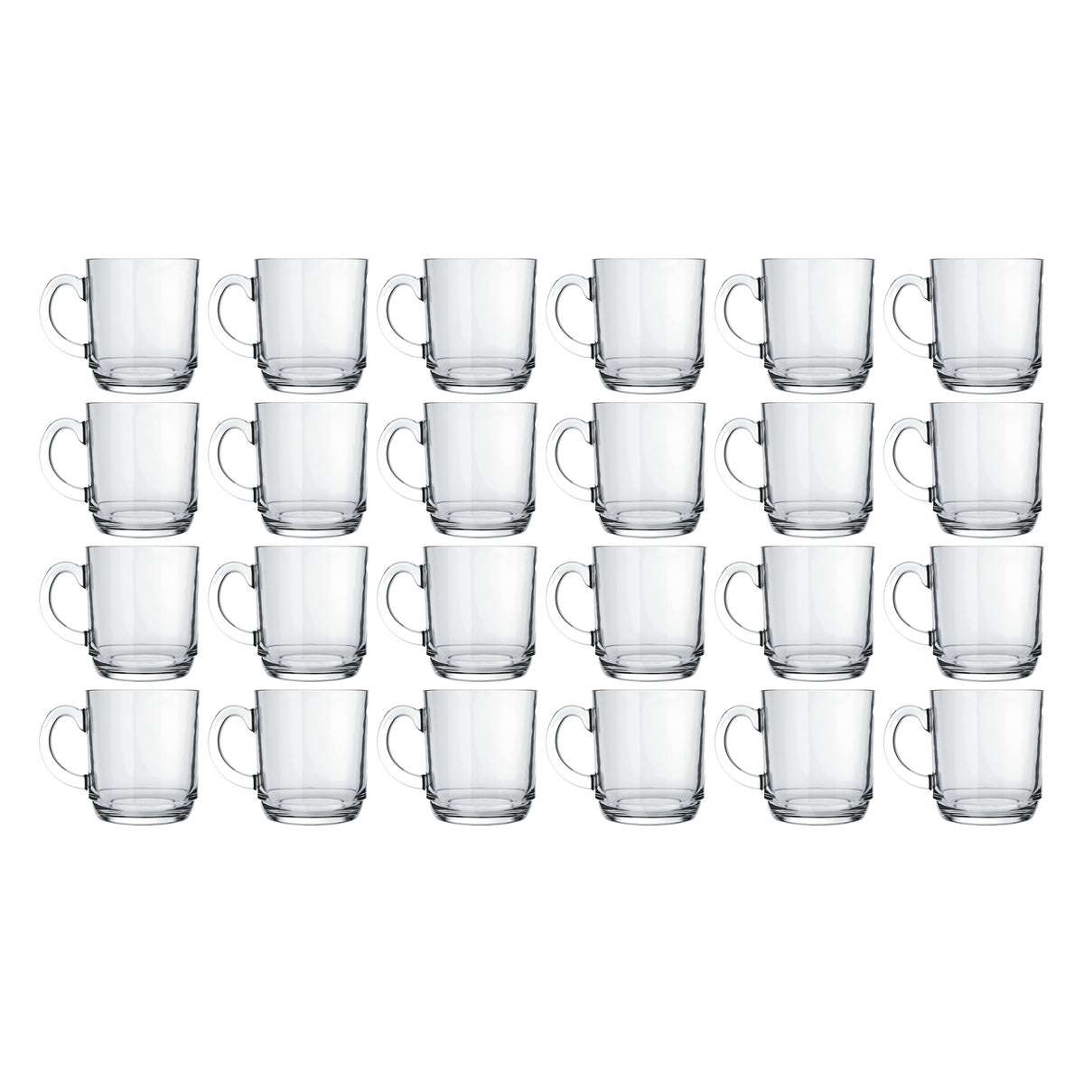 NADIR ASPEN STACKABLE GLASS MUG, 300ML
