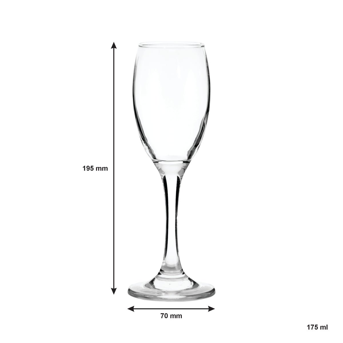 REGENT PLASTIC BLUE CRATE WITH 30 CHAMPAGNE FLUTES 30PK, 175ML