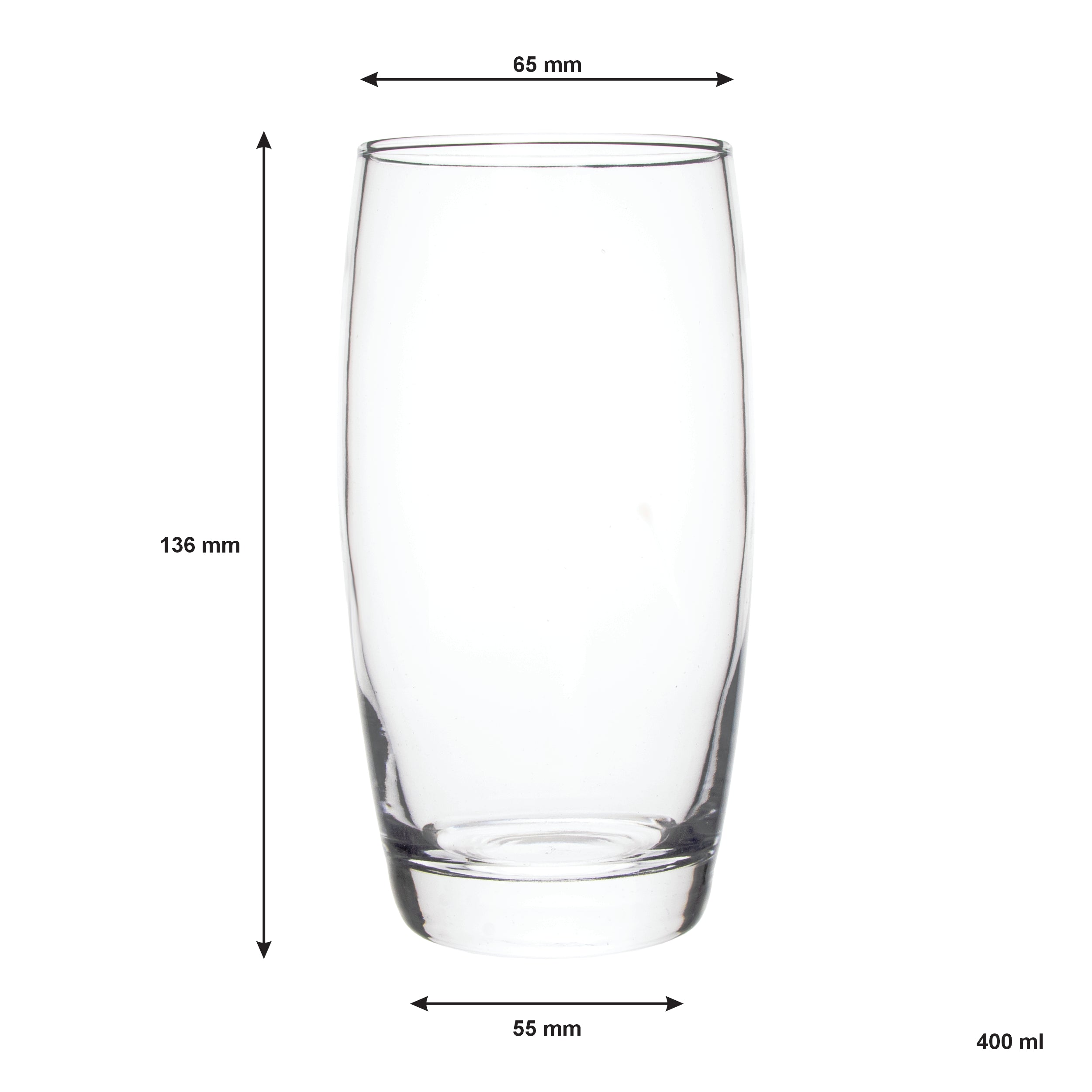 CONSOL GLASGOW HIBALL TUMBLER 4PK, 400ML