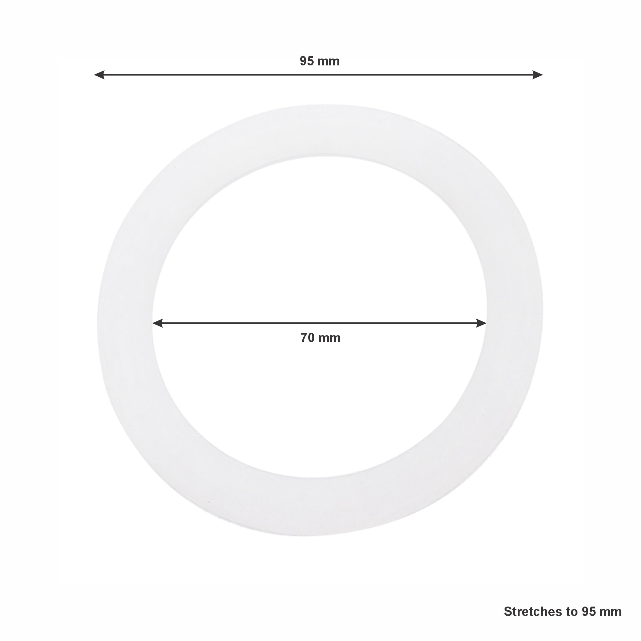 REGENT SILICONE REPLACEMENT GASKETS 4PK, FITS 95MM DIA