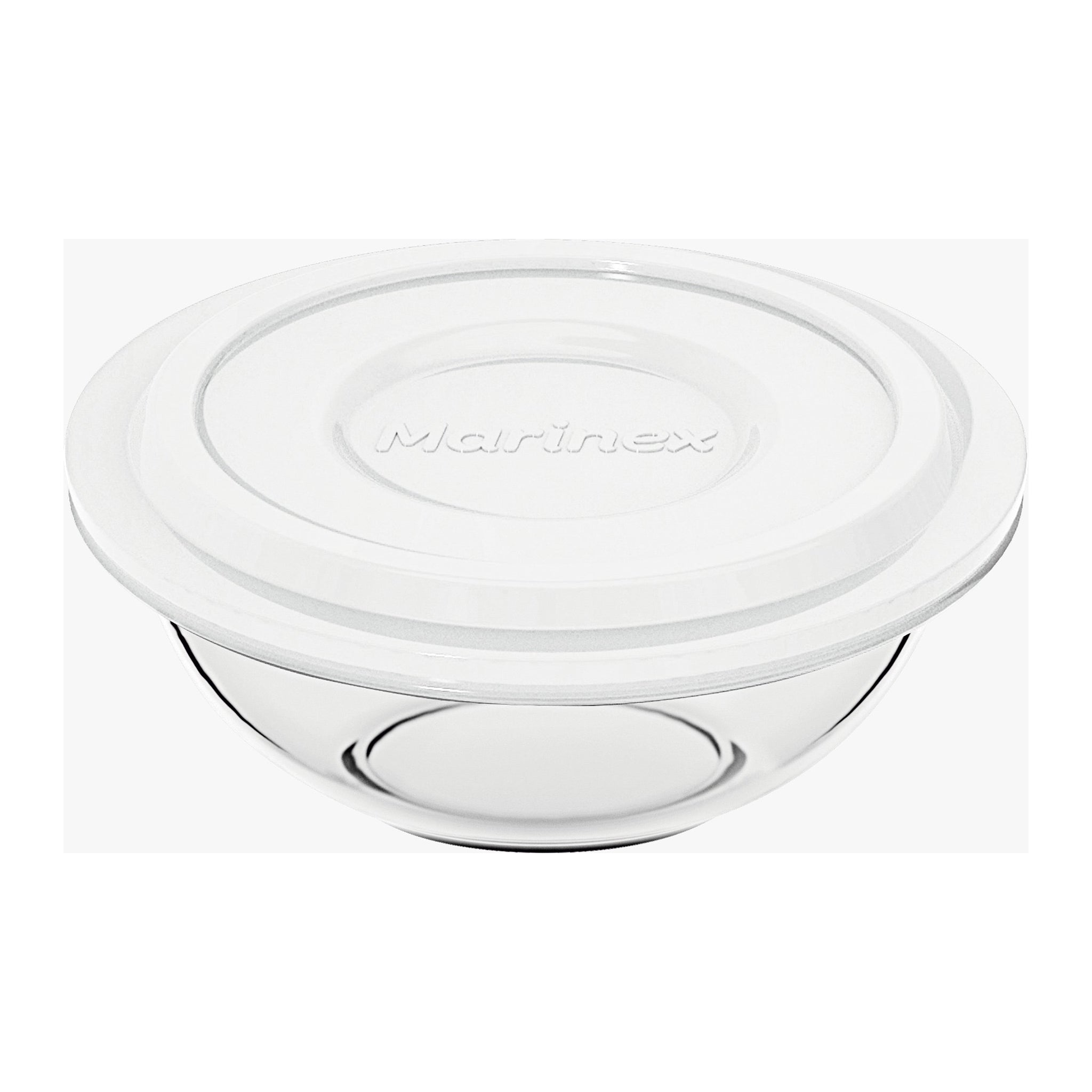 MARINEX MIXING BOWLS WITH COLOURED PLASTIC LIDS, 3L