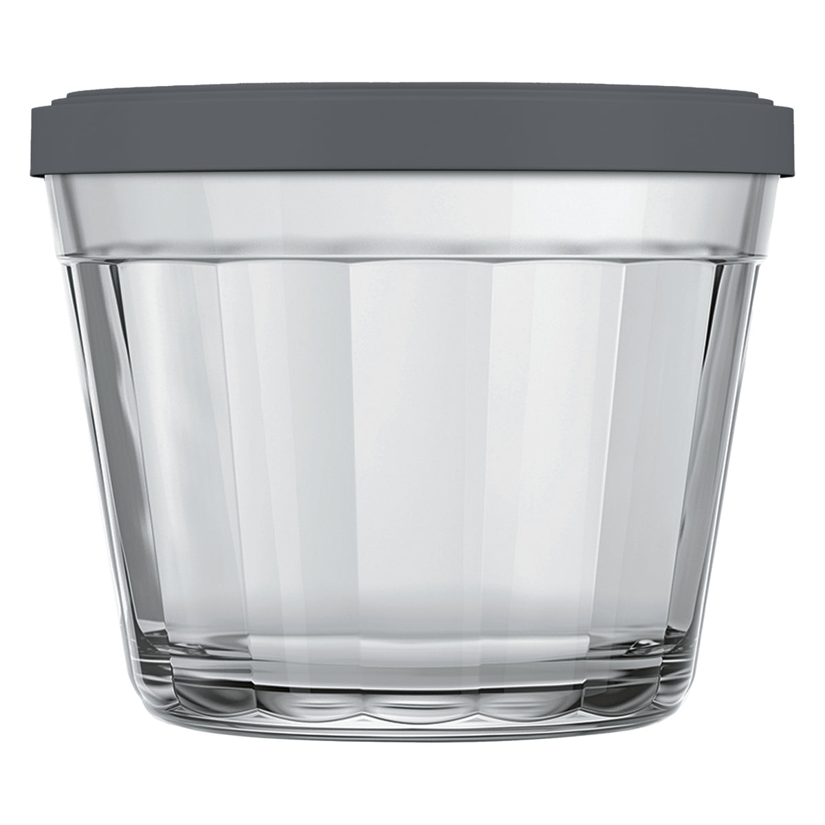 NADIR AMERICANO SMALL BOWL WITH 3 COLOURED PLASTIC LIDS, 150ML