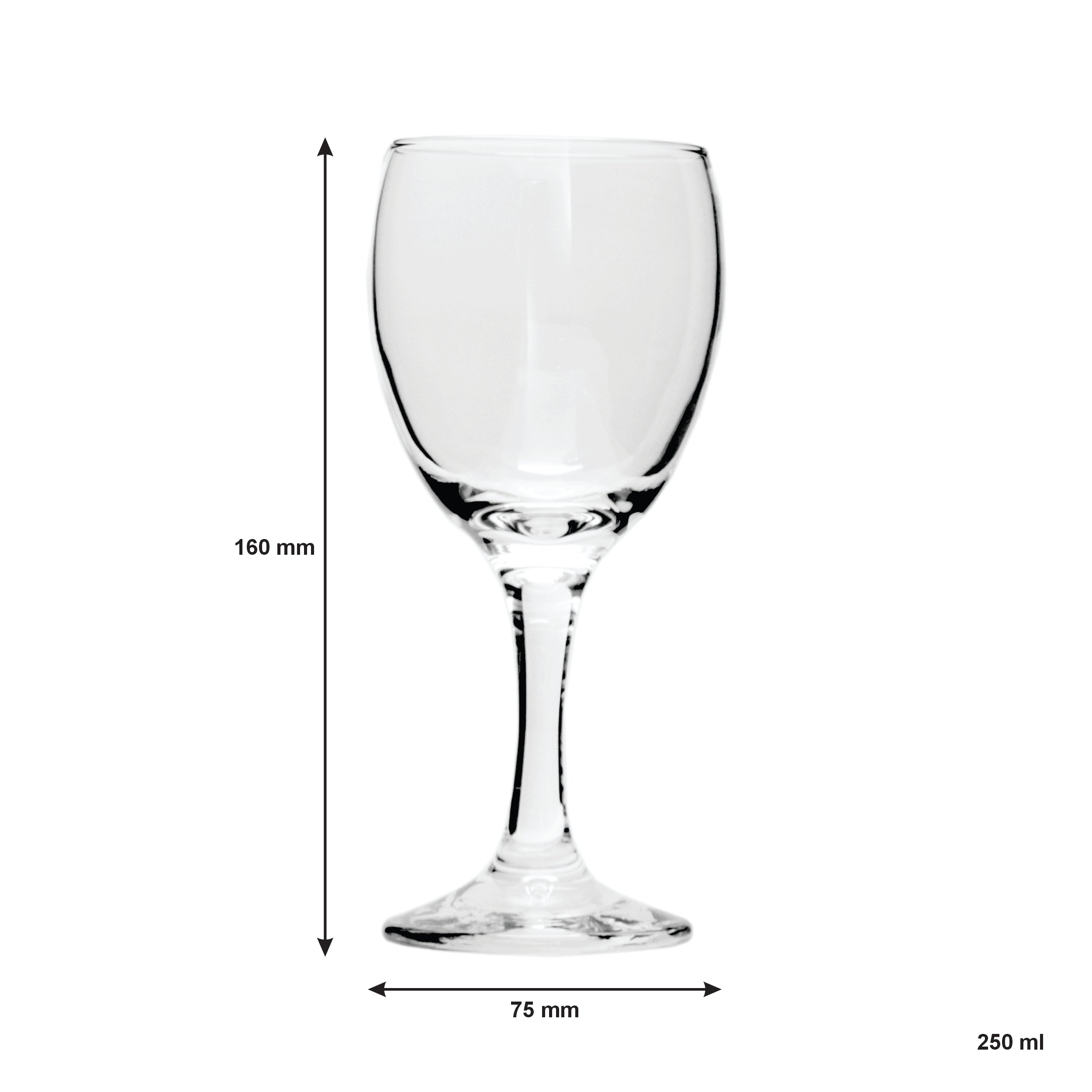 REGENT BLUE PLASTIC CRATE WITH WINE GLASSES 30PK, 250ML