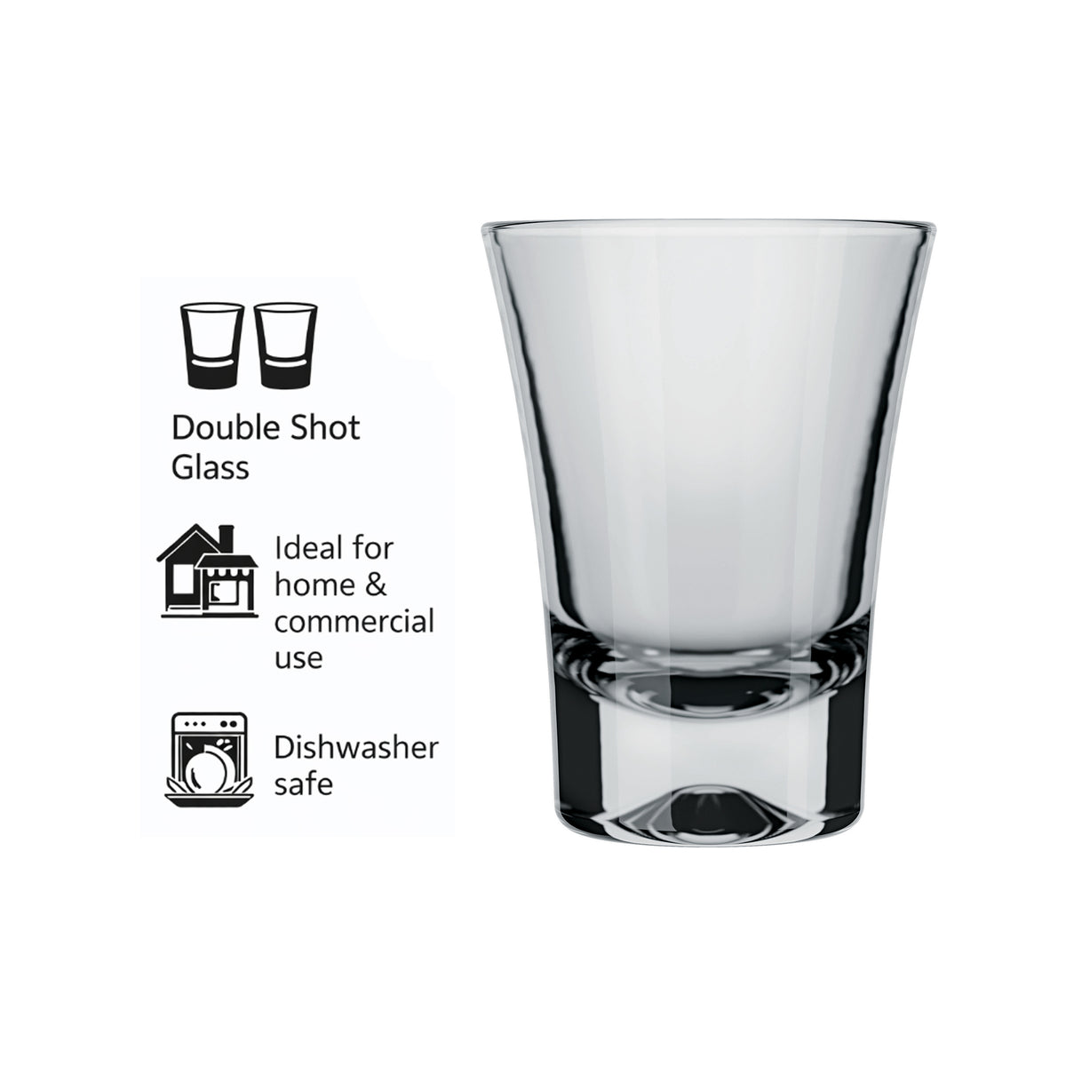 NADIR BAR OLE SHOT GLASS, 60ML