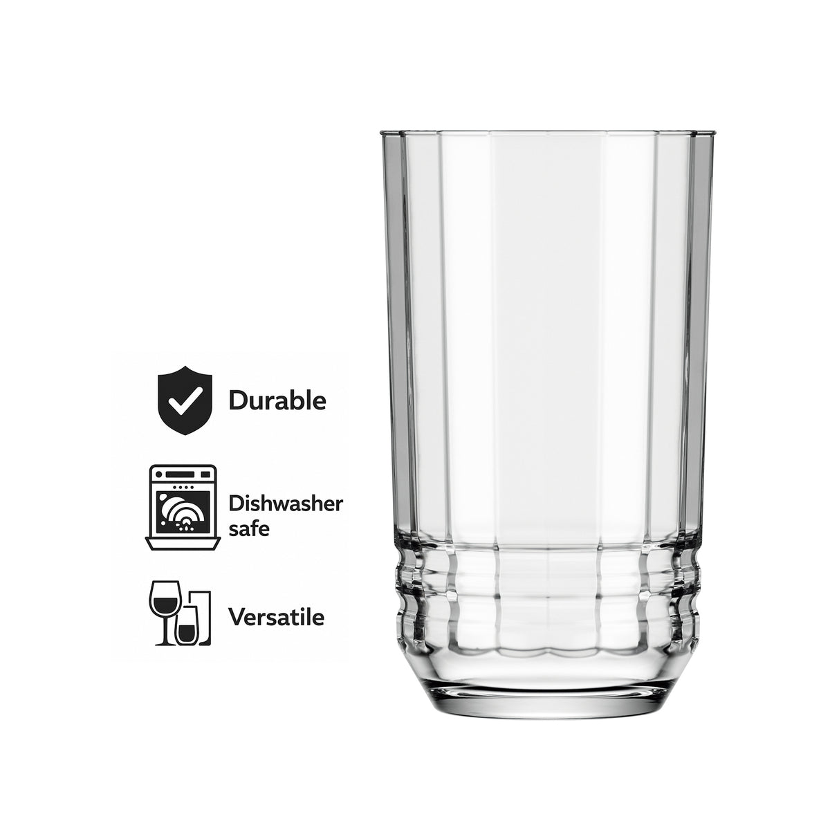 NADIR VENETO LONG DRINK TUMBLER, 350ML