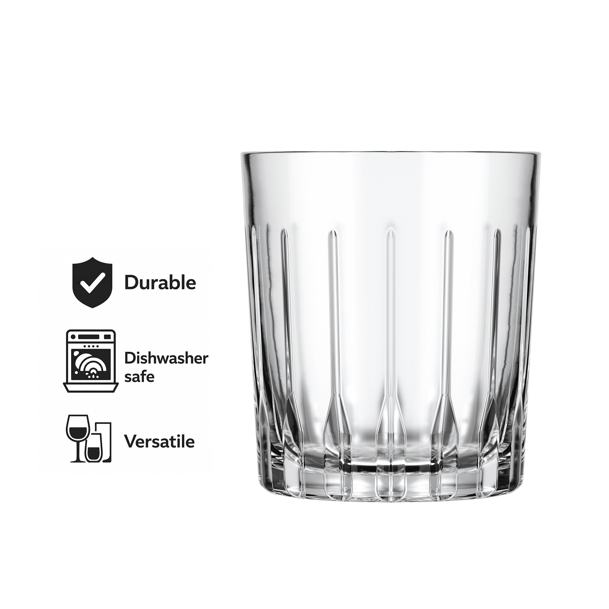NADIR MADRID ROCKS TUMBLER, 350ML