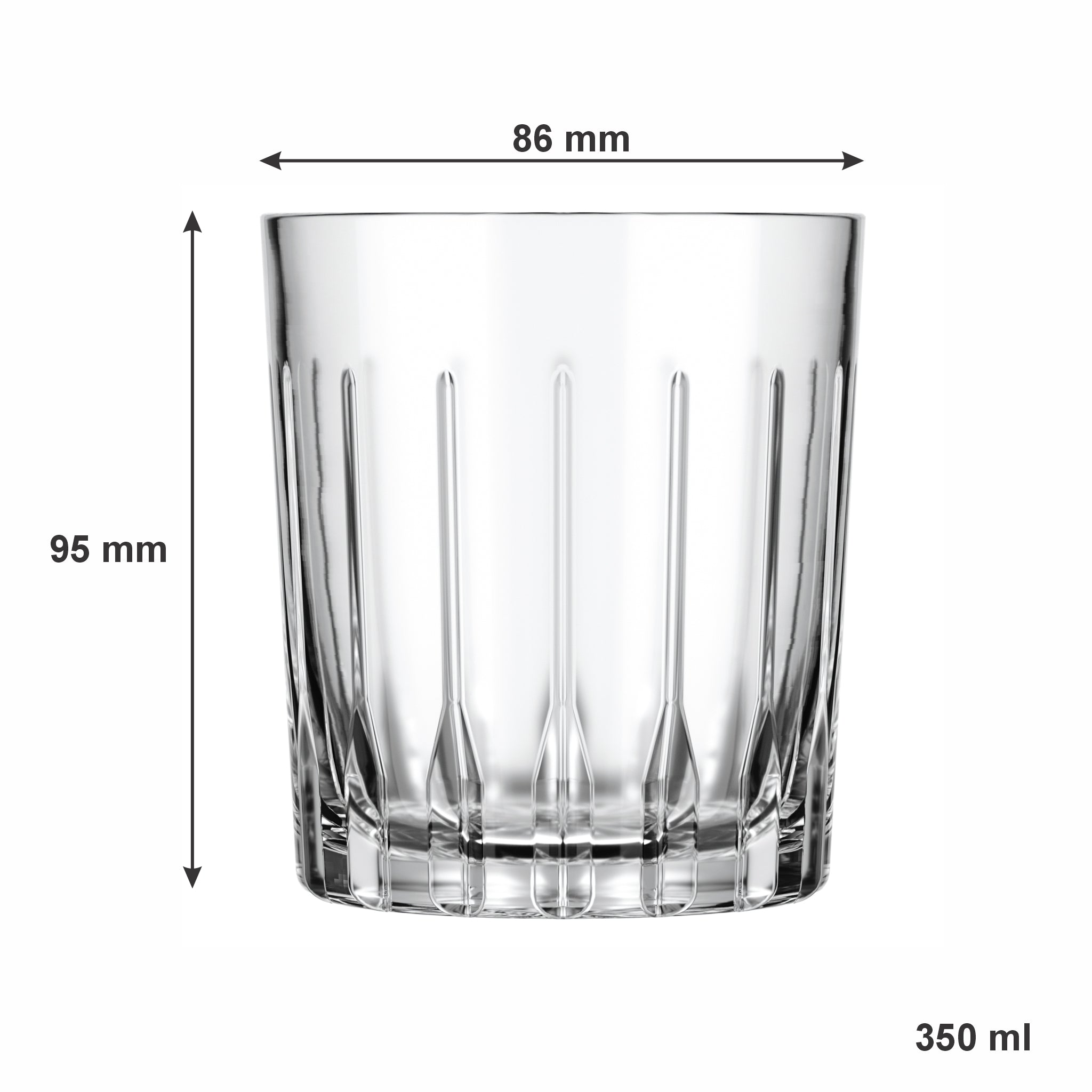 NADIR MADRID ROCKS TUMBLER, 350ML
