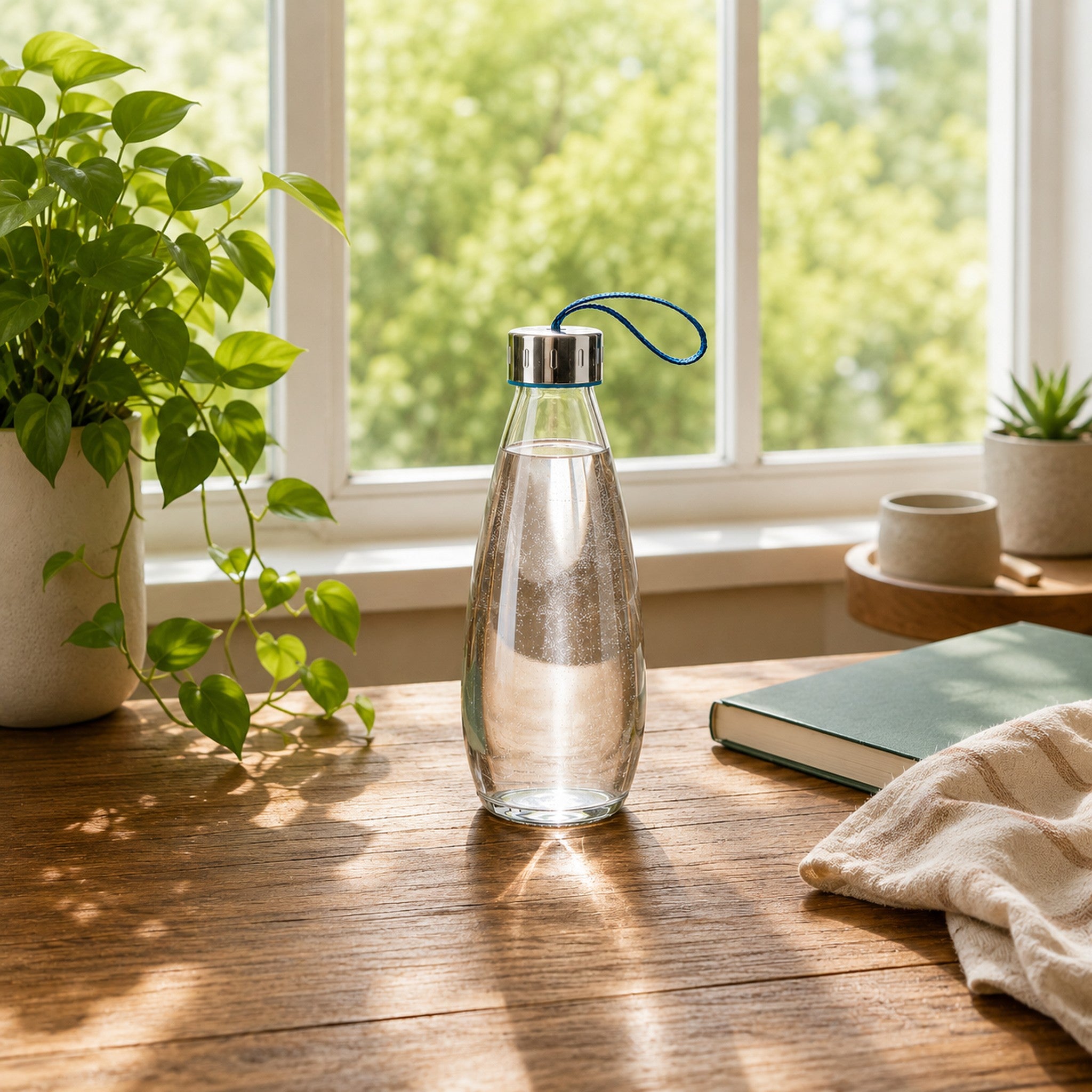 CONSOL DROPLET BOTTLE WITH STRAP LID, 500ML