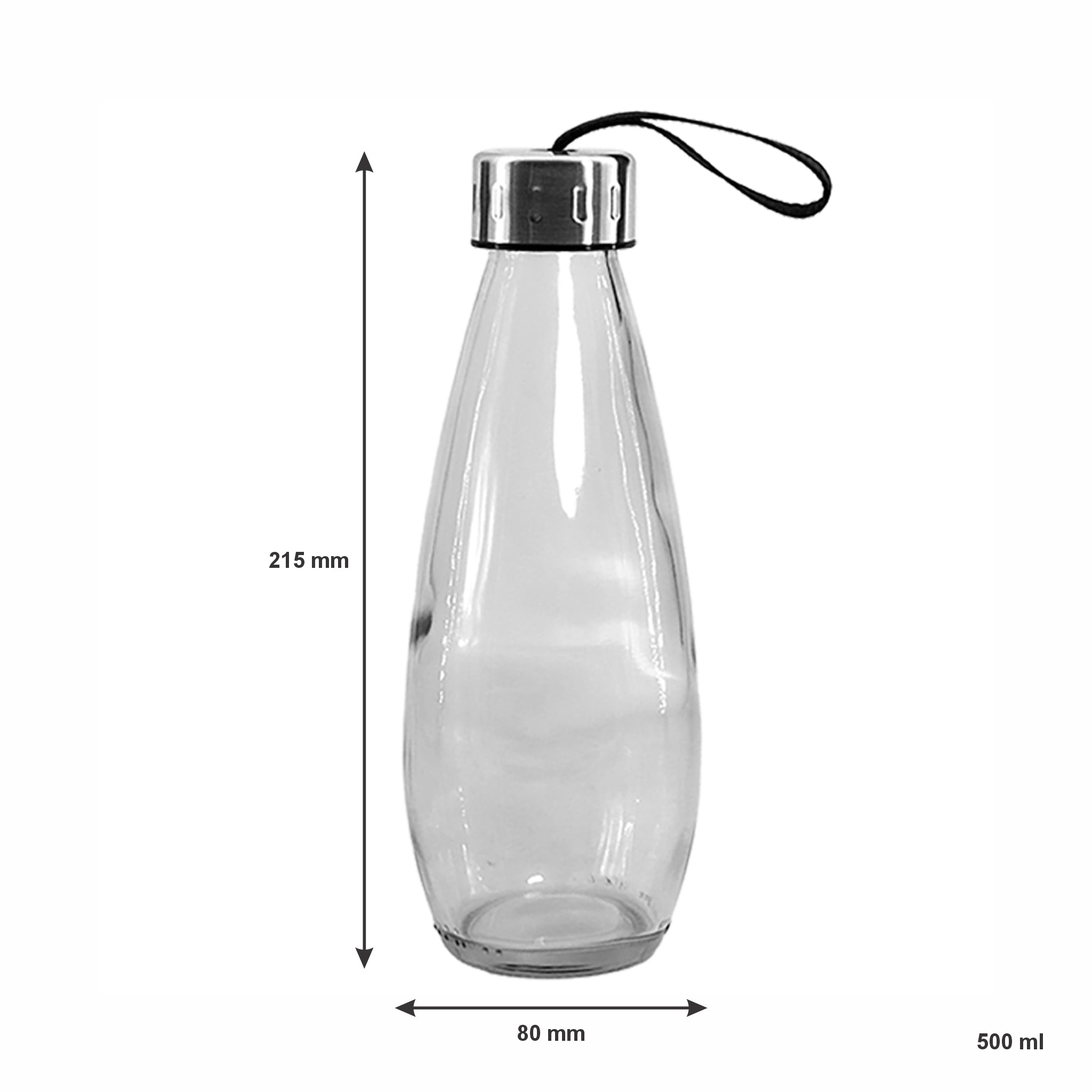 CONSOL DROPLET BOTTLE WITH STRAP LID, 500ML