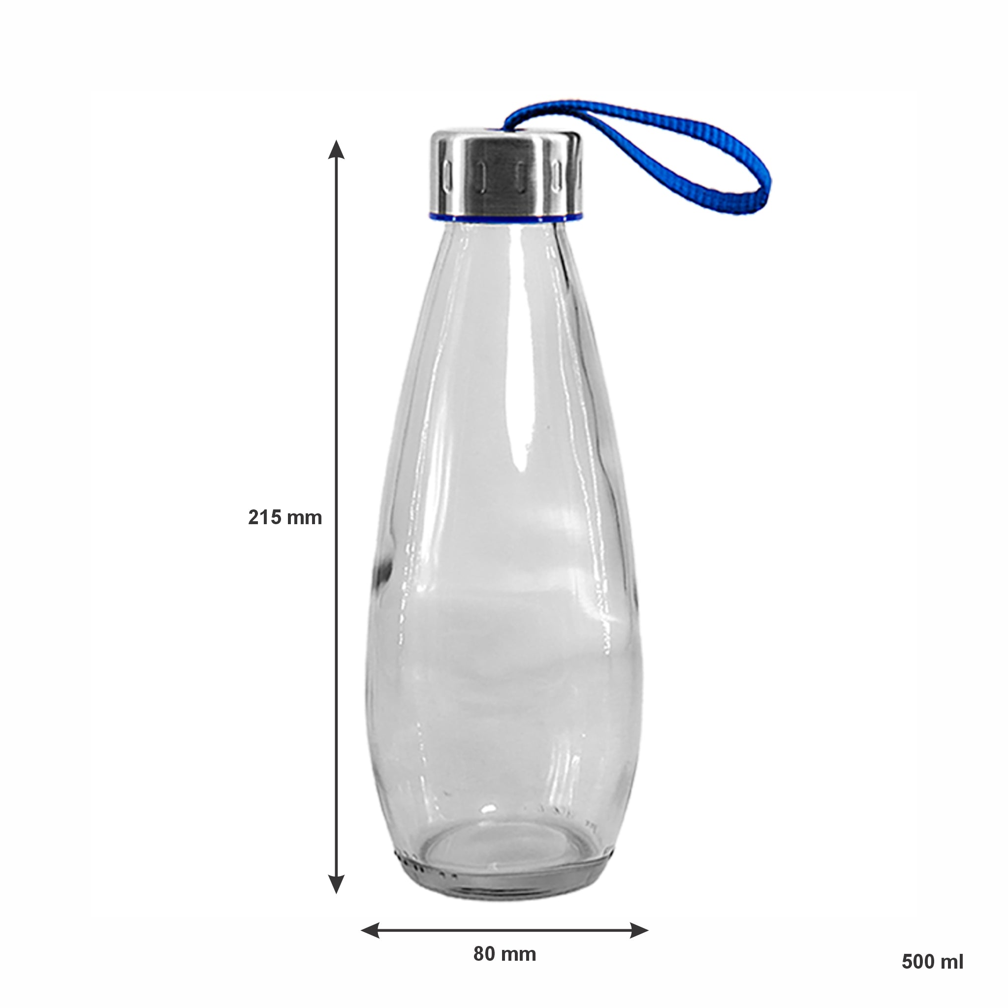 CONSOL DROPLET BOTTLE WITH STRAP LID, 500ML