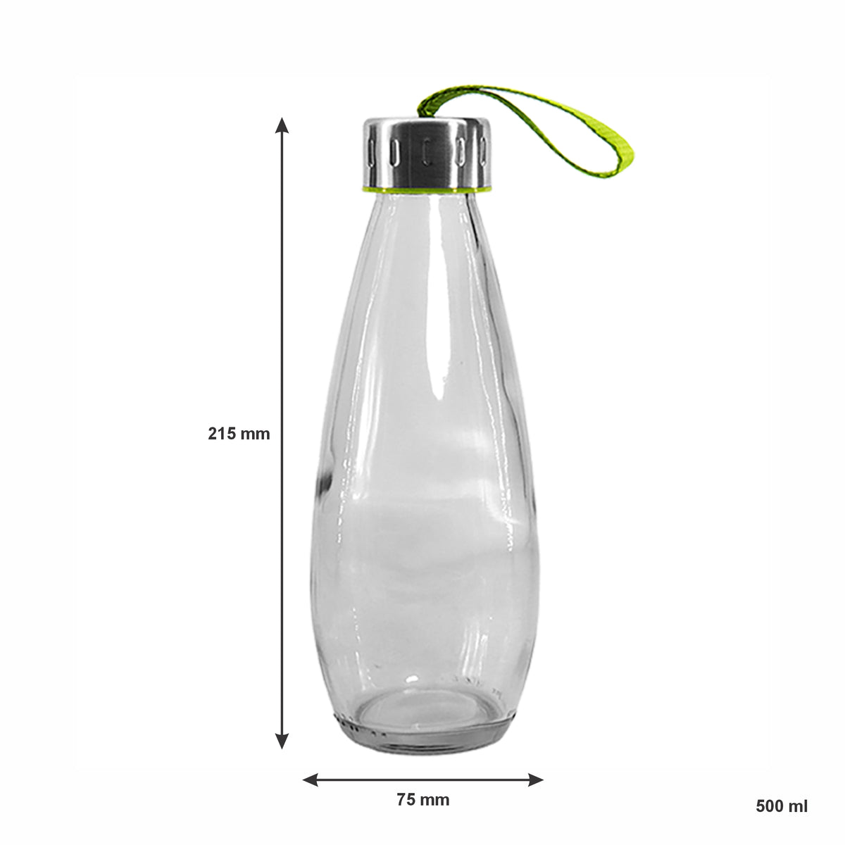 CONSOL DROPLET BOTTLE WITH STRAP LID, 500ML