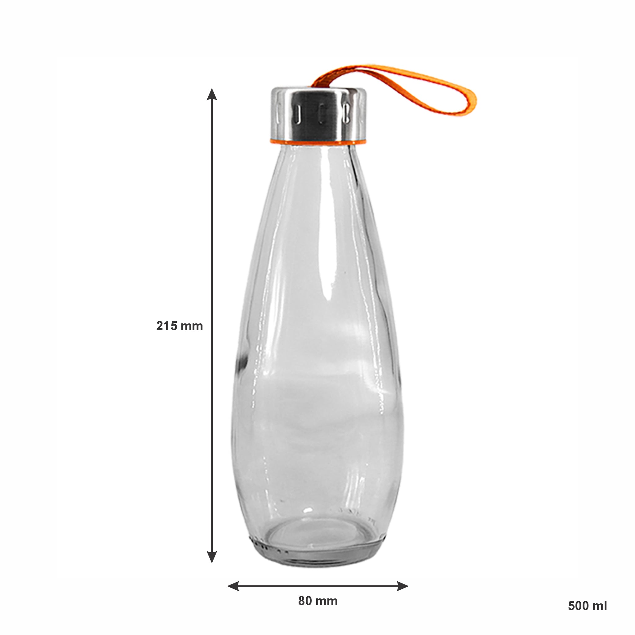CONSOL DROPLET BOTTLE WITH STRAP LID, 500ML