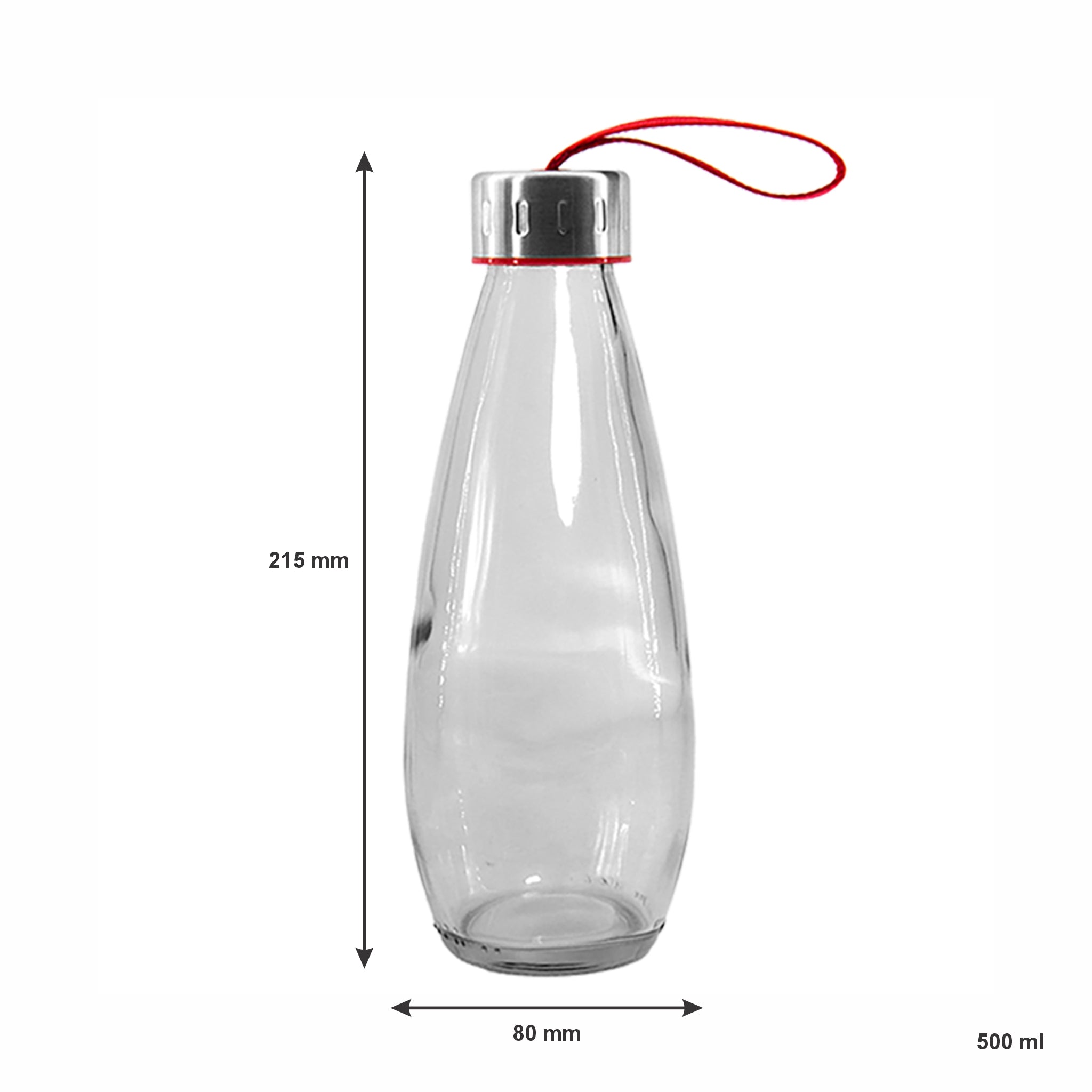 CONSOL DROPLET BOTTLE WITH STRAP LID, 500ML