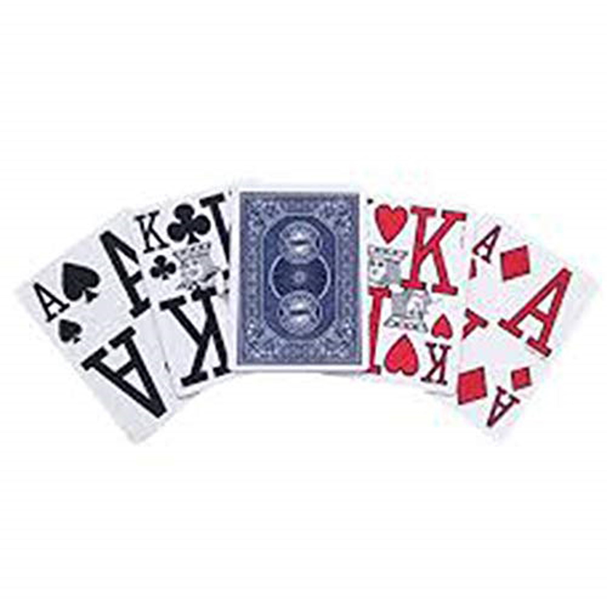 BICYCLE BRIDGE SIZE LARGE PRINT PLAYING CARDS