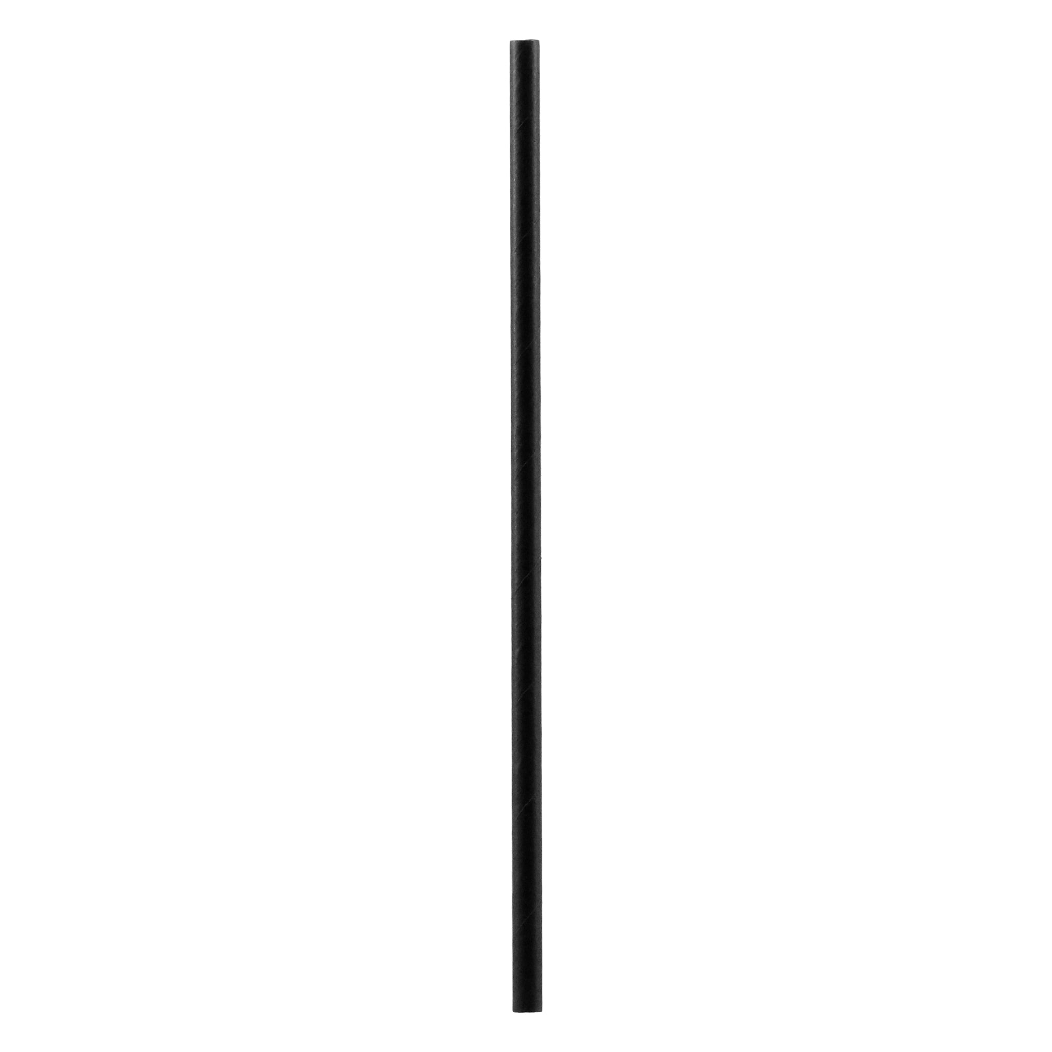 BAR BUTLER PAPER STRAWS BLACK PACK 3 PLY 6MM, 100PK