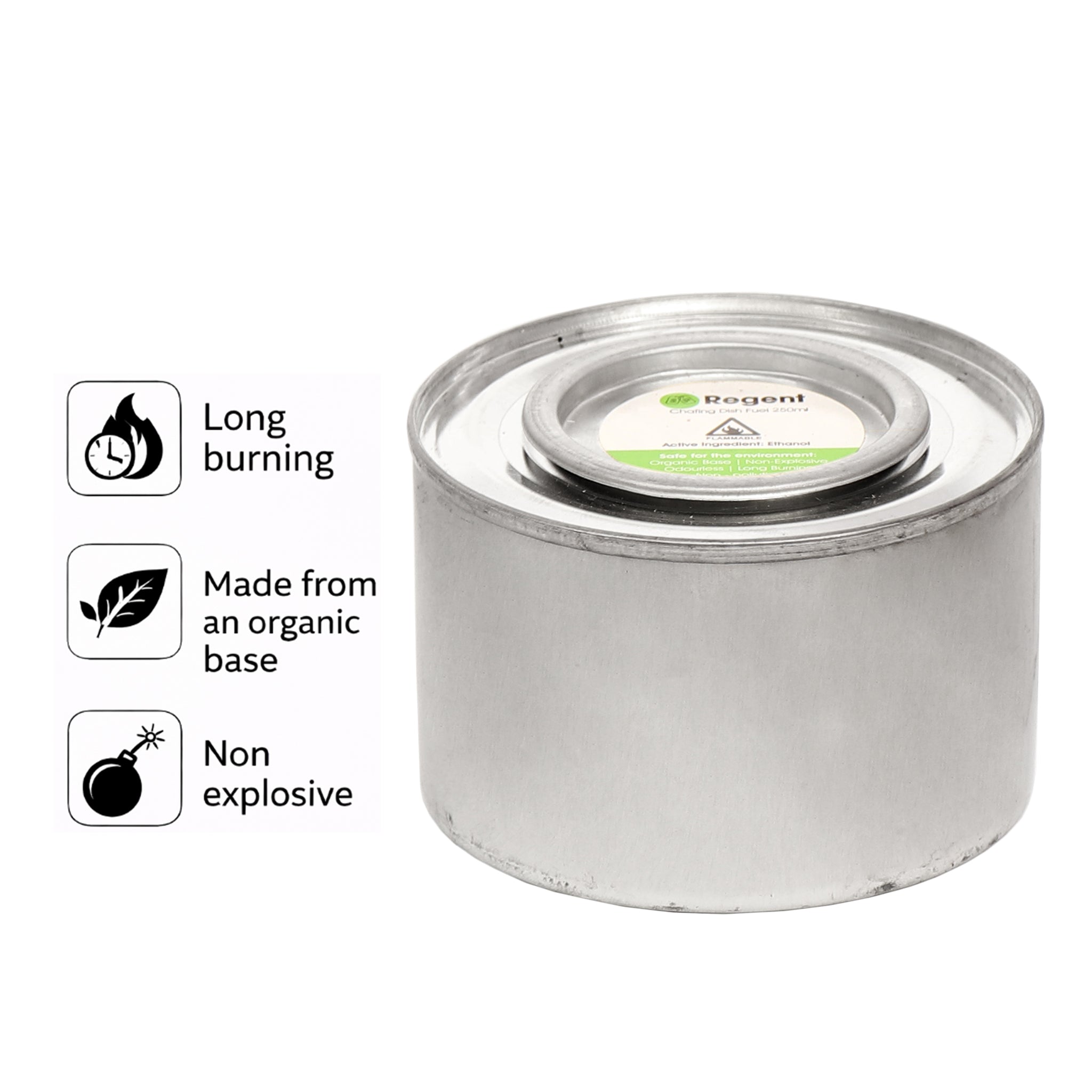REGENT CHAFING DISH ETHANOL FUEL GEL TIN, 200ML