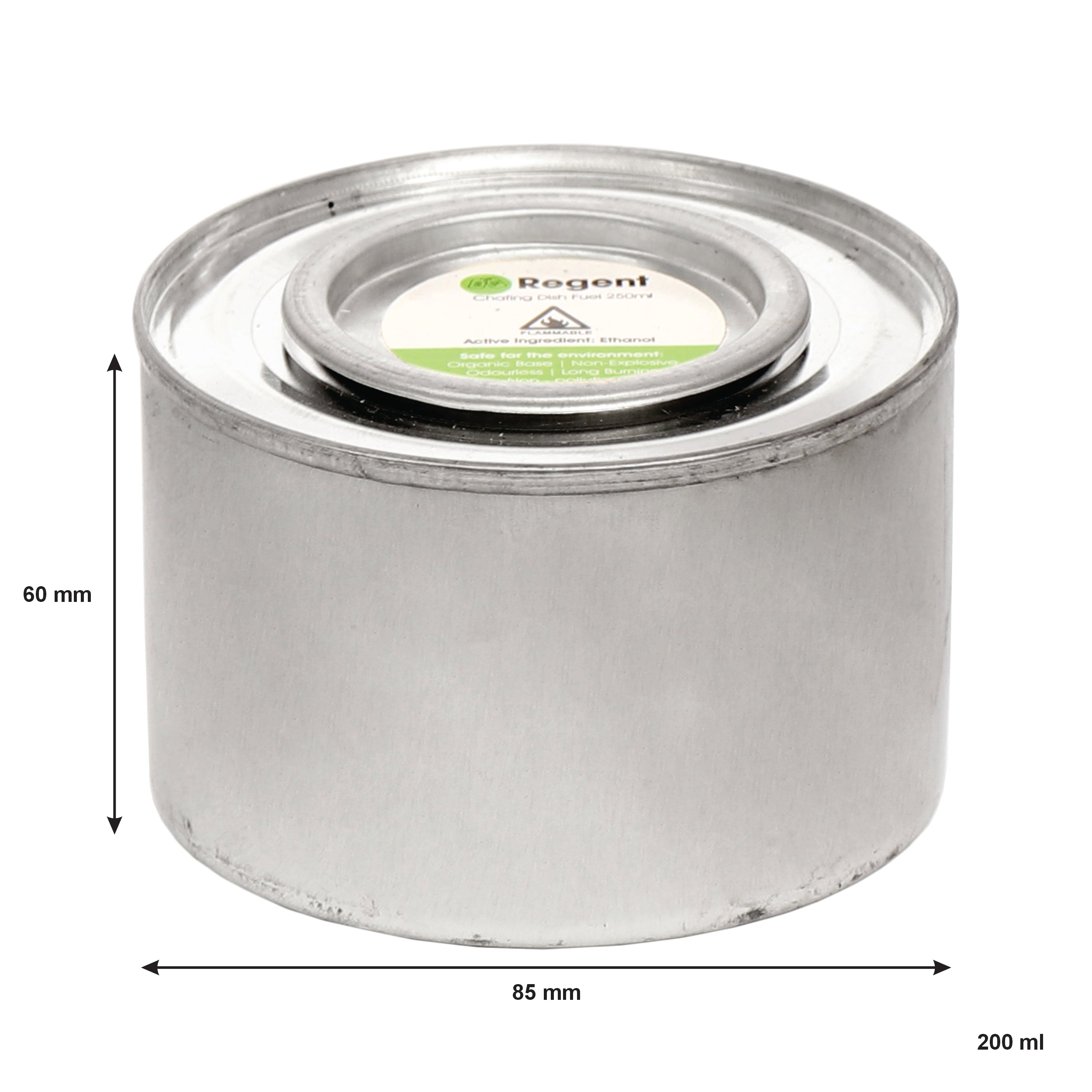REGENT CHAFING DISH ETHANOL FUEL GEL TIN, 200ML
