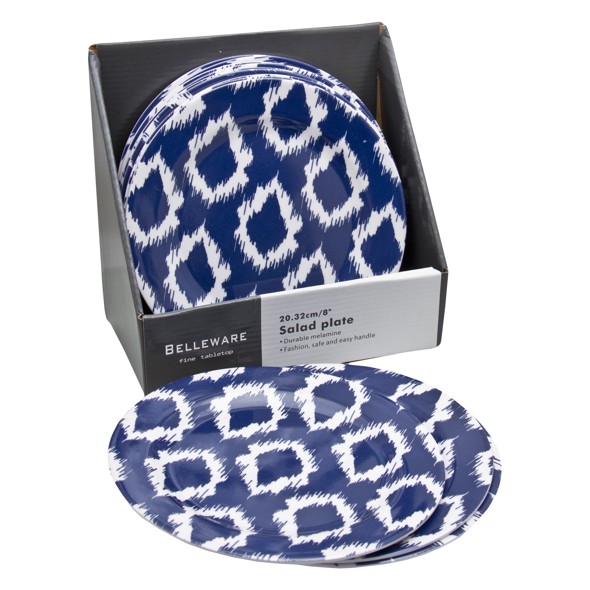 MELAMINE SIDE PLATE NAVY WILD