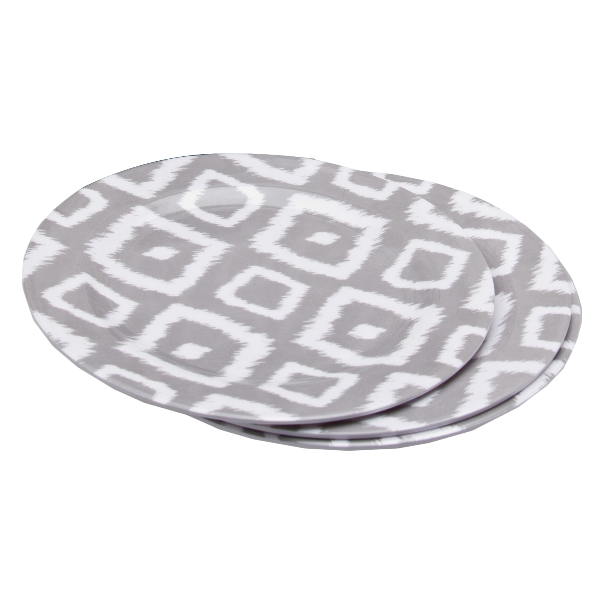 MELAMINE SIDE PLATE GREY WILD, 202MM DIA