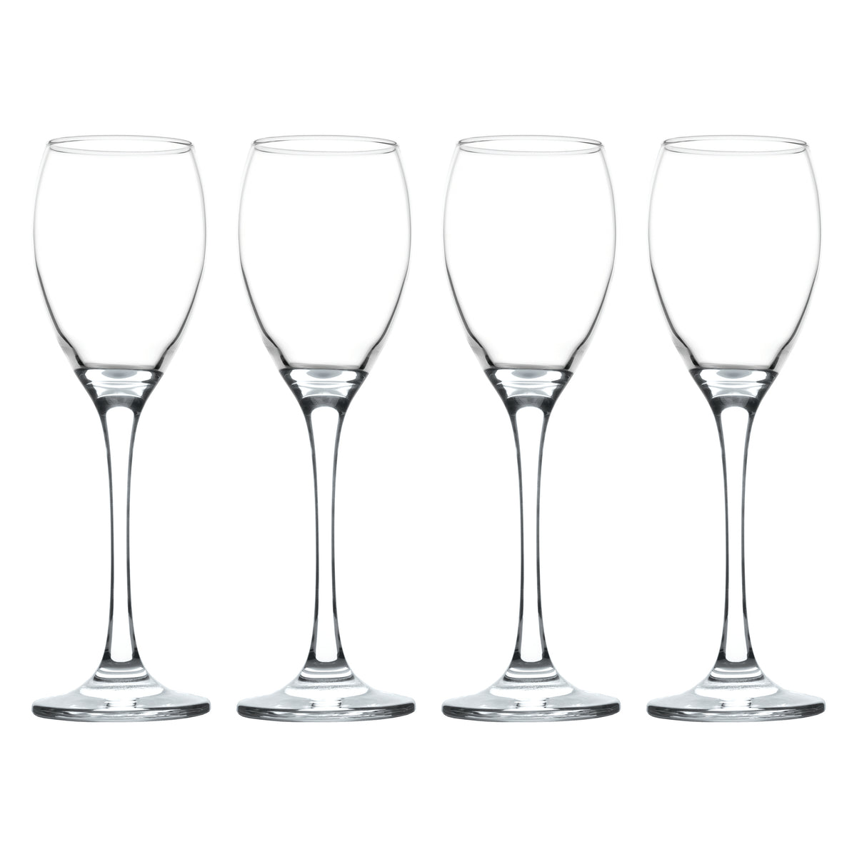 REGENT PARIS STEMMED FLUTE GLASS 4PK, 190ML