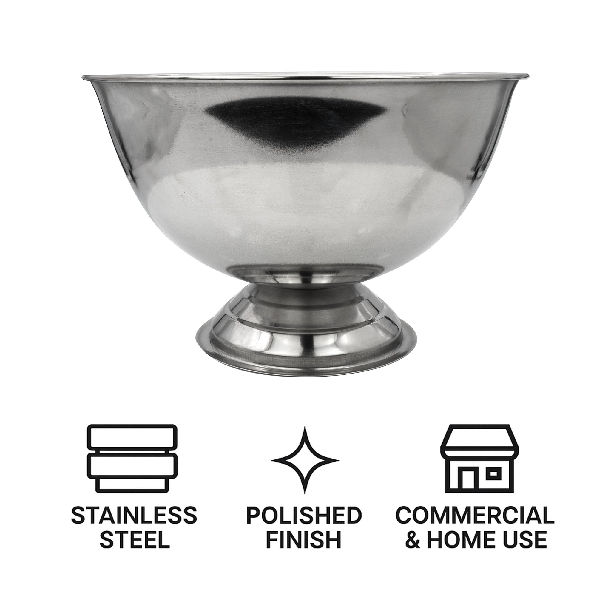 BAR BUTLER PEDESTAL CHAMPAGNE /ICE BOWL WITHOUT HANDLES, 10L