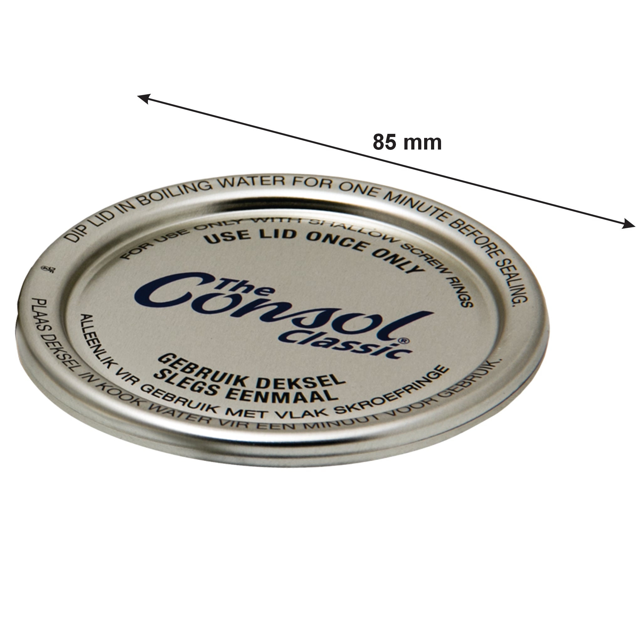 CONSOL PRESERVE JAR LID DOMES FOR 500ML & 1L, 5PK