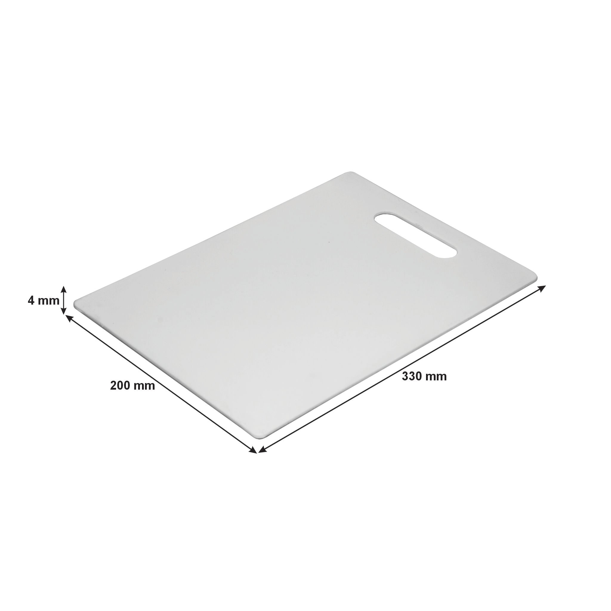 REGENT KITCHEN CUTTING BOARD PP PLASTIC WHITE, 330X200MM
