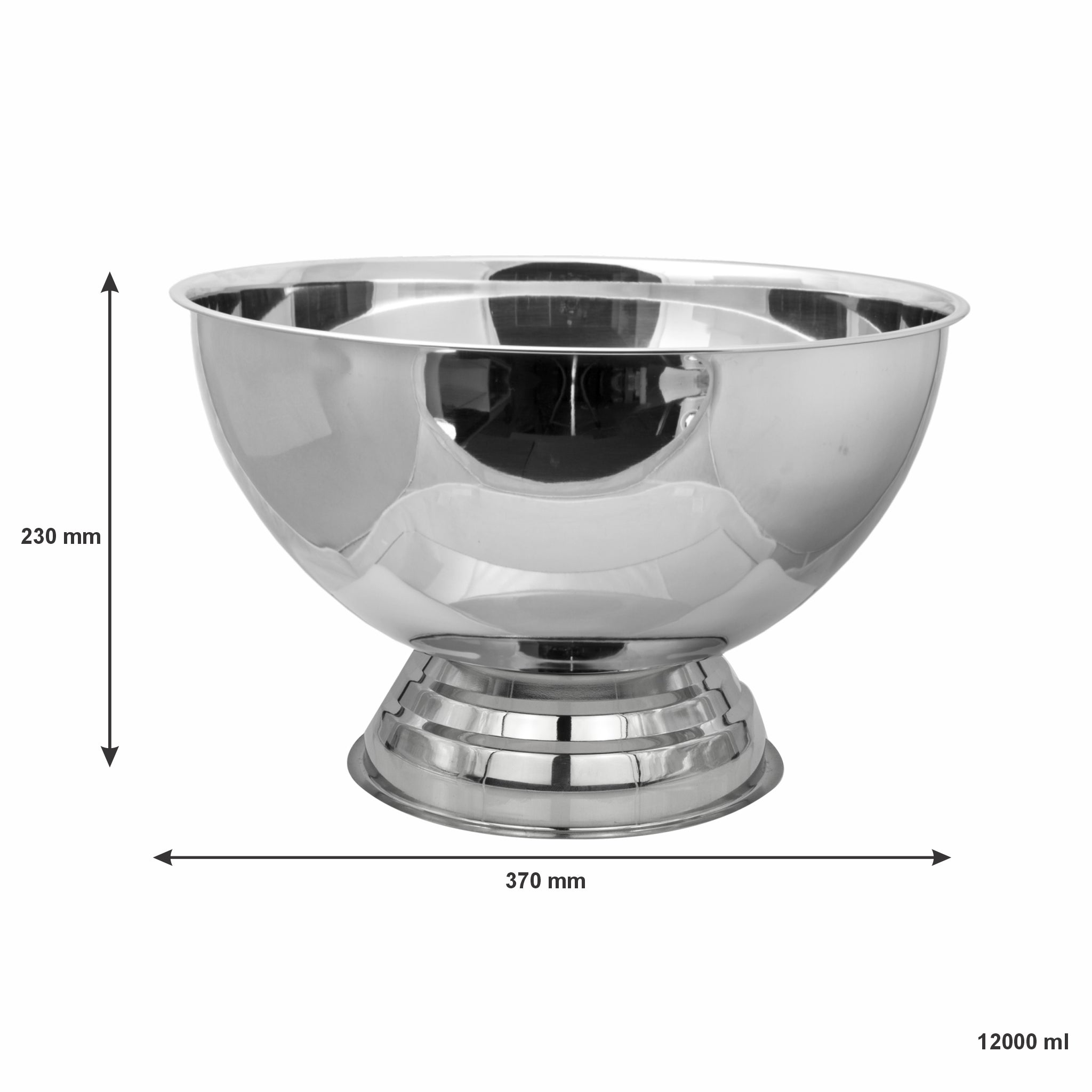 BAR BUTLER FOOTED CHAMPAGNE/ICE BOWL WITHOUT HANDLES ST STEEL, 12L