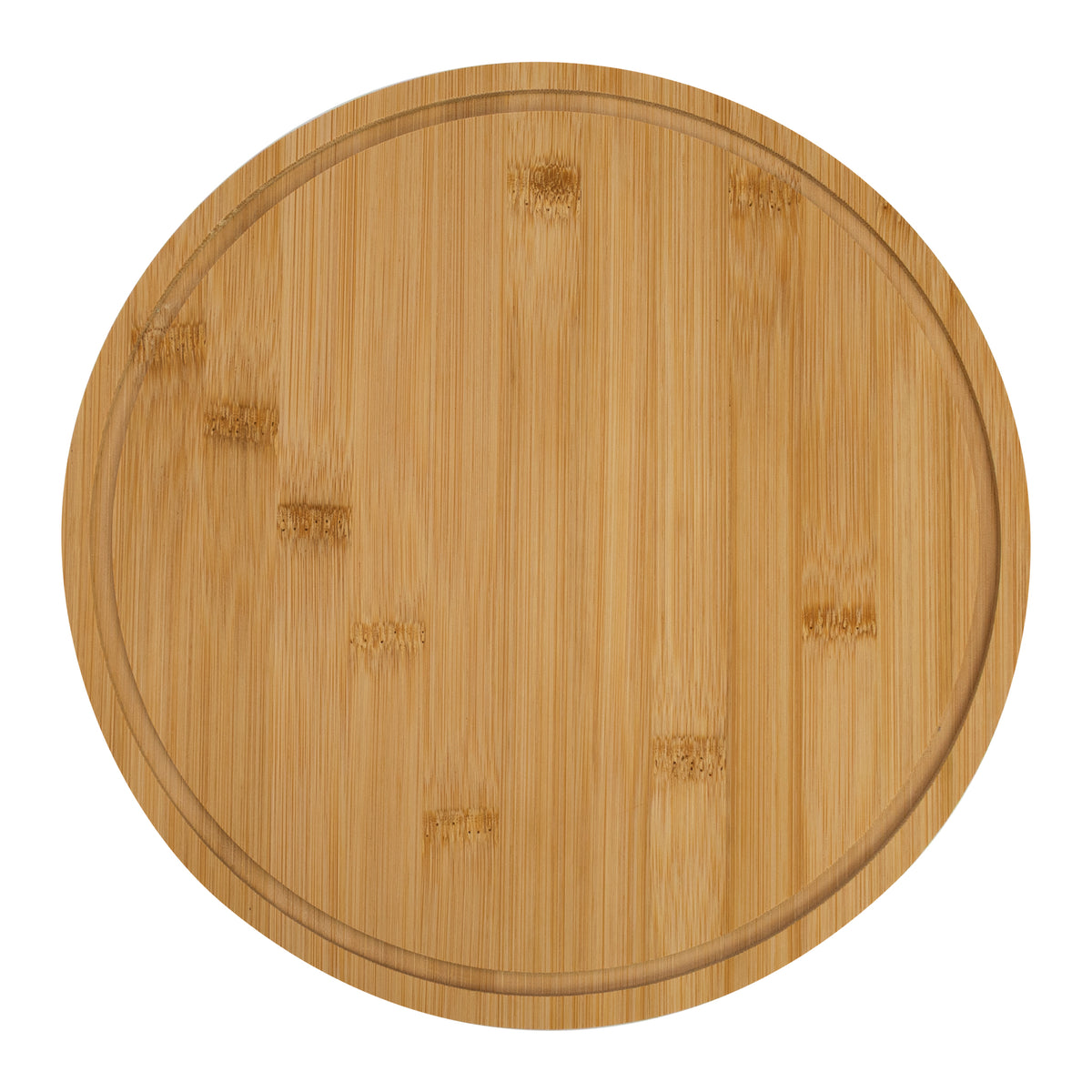 REGENT BAMBOO REVERSABLE CUTTING/SERVING BOARD WITH DOME LID, 260MM DIA