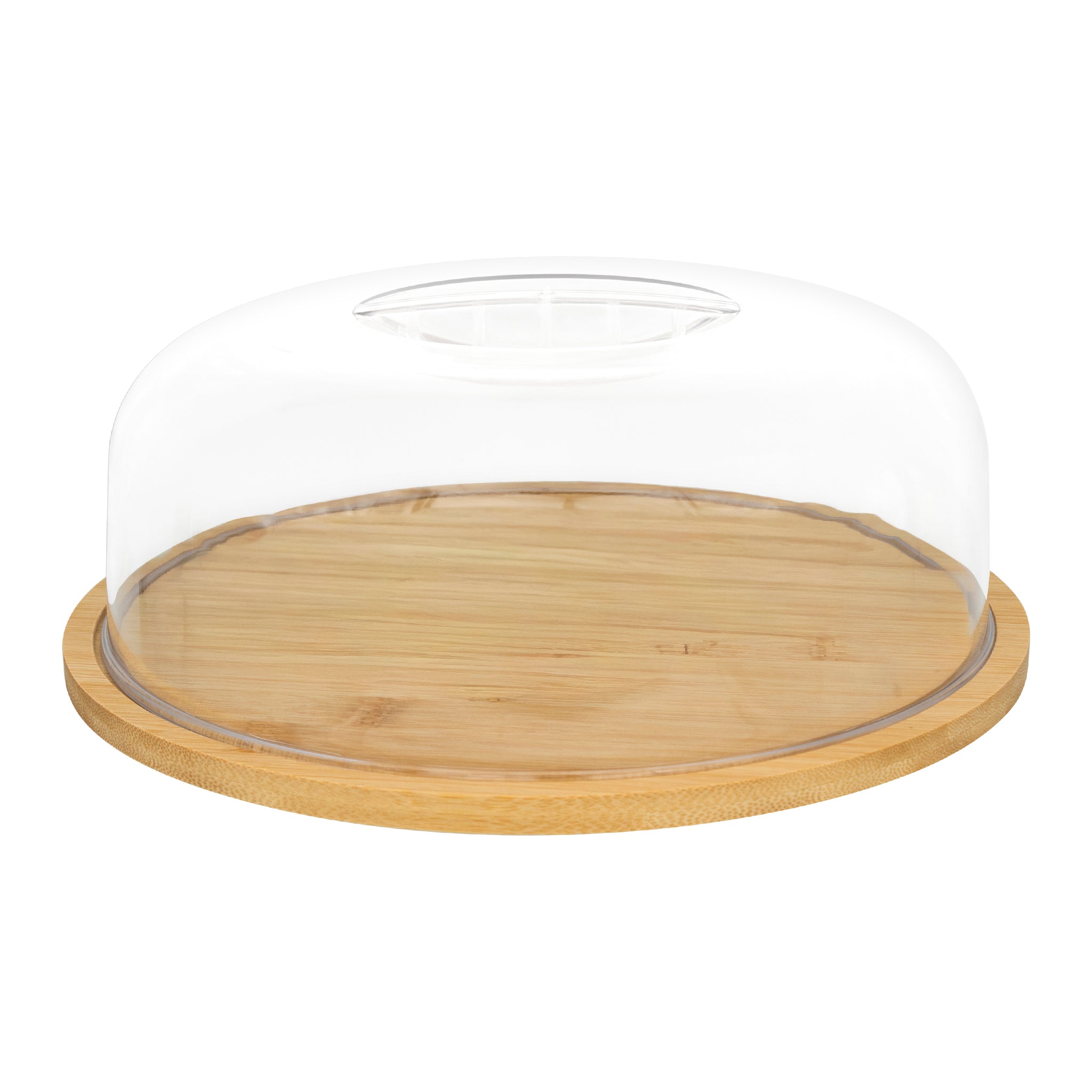 REGENT BAMBOO REVERSABLE CUTTING/SERVING BOARD WITH DOME LID, 260MM DIA