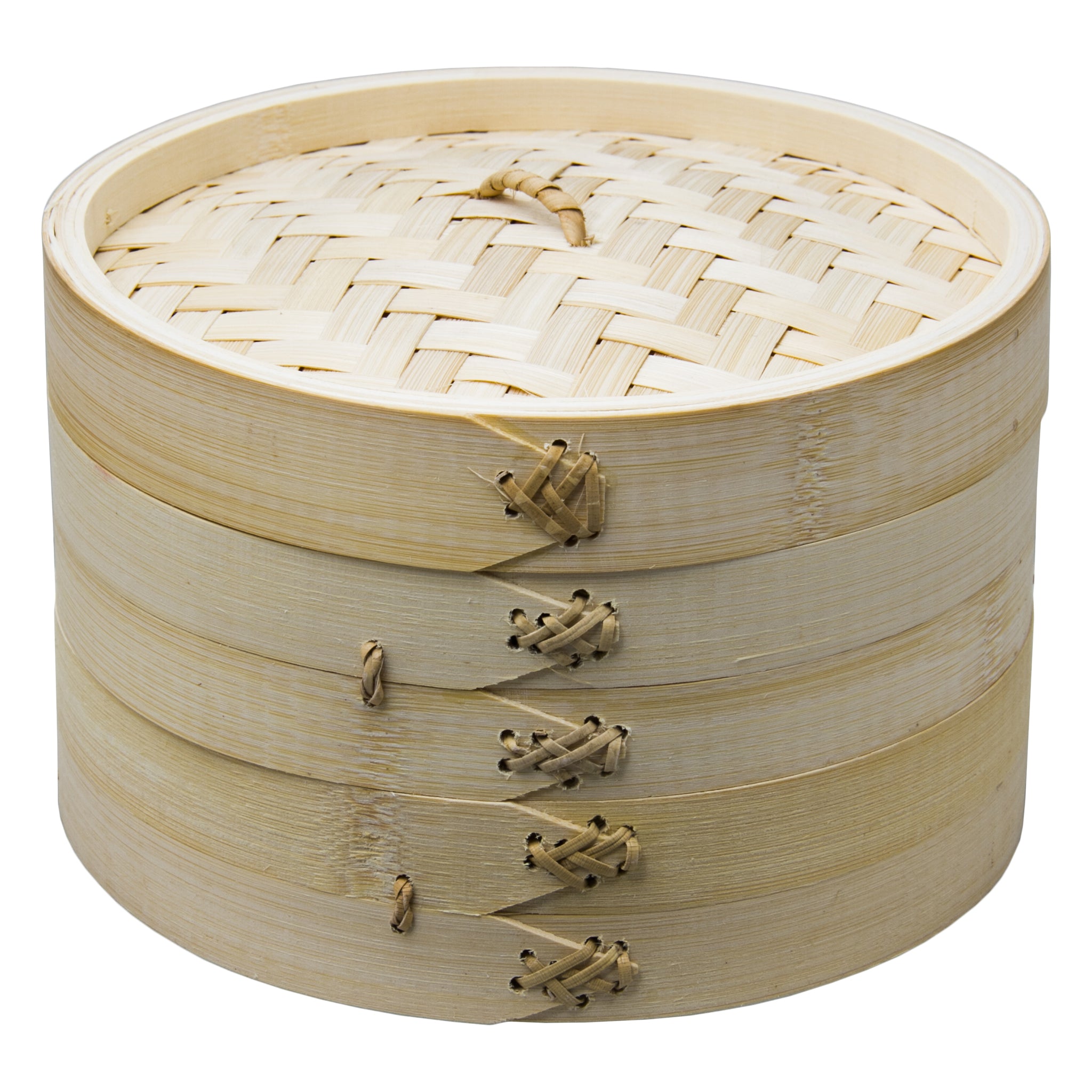 REGENT BAMBOO ORIENTAL STEAMER 2 TIER WITH LID, 210MM DIA