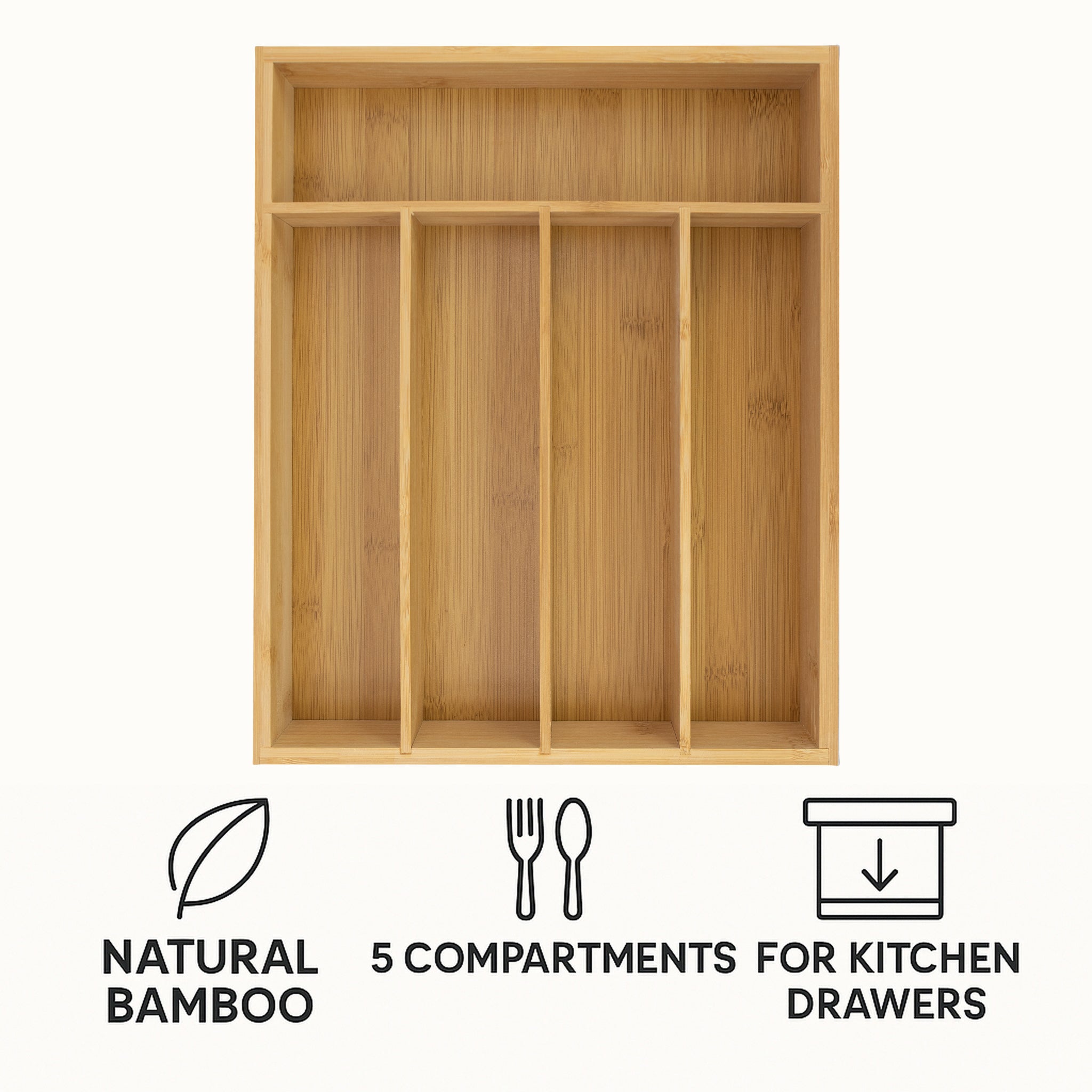 REGENT BAMBOO CUTLERY TRAY, 320X260MM