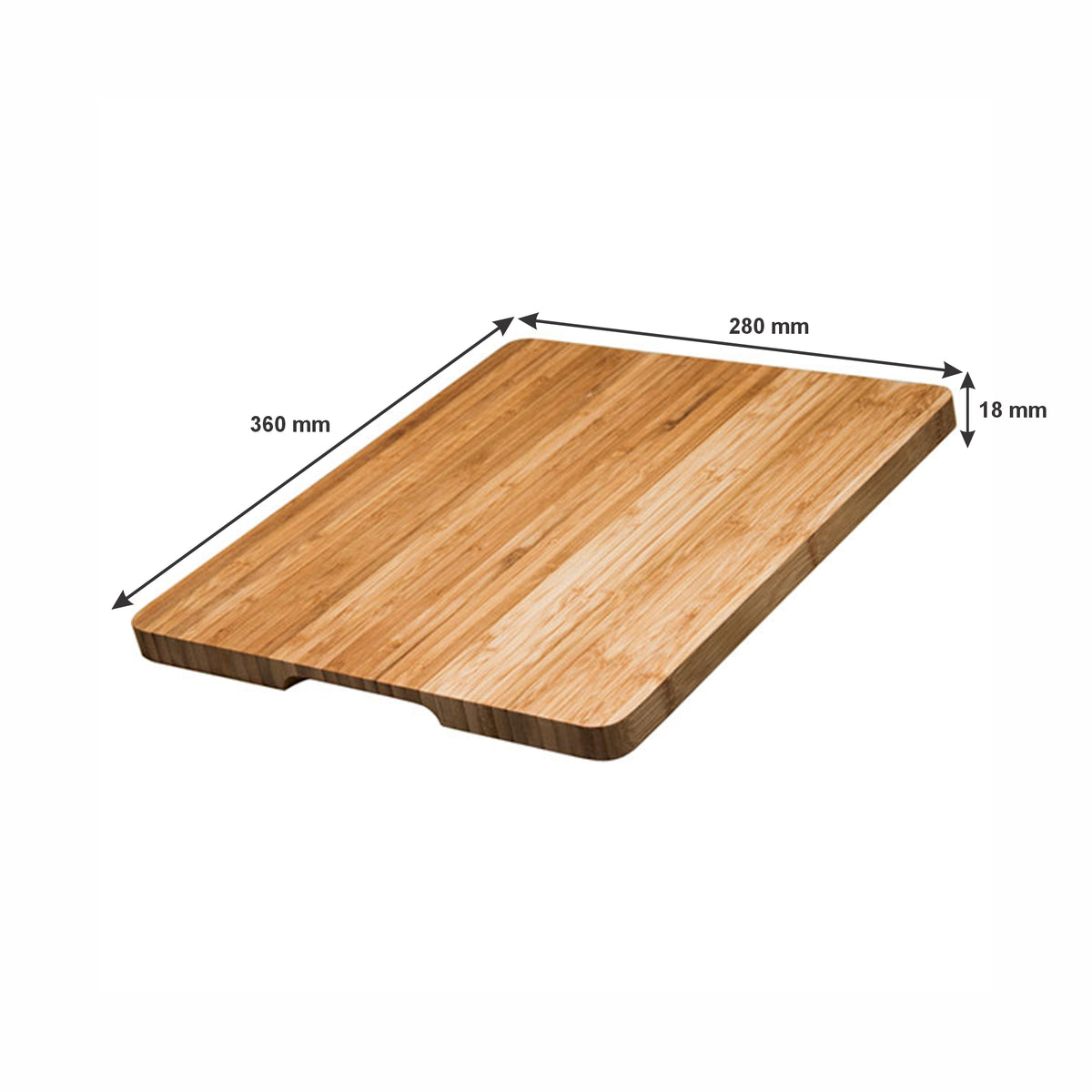 REGENT BAMBOO CUTTING BOARD, 360X280MM