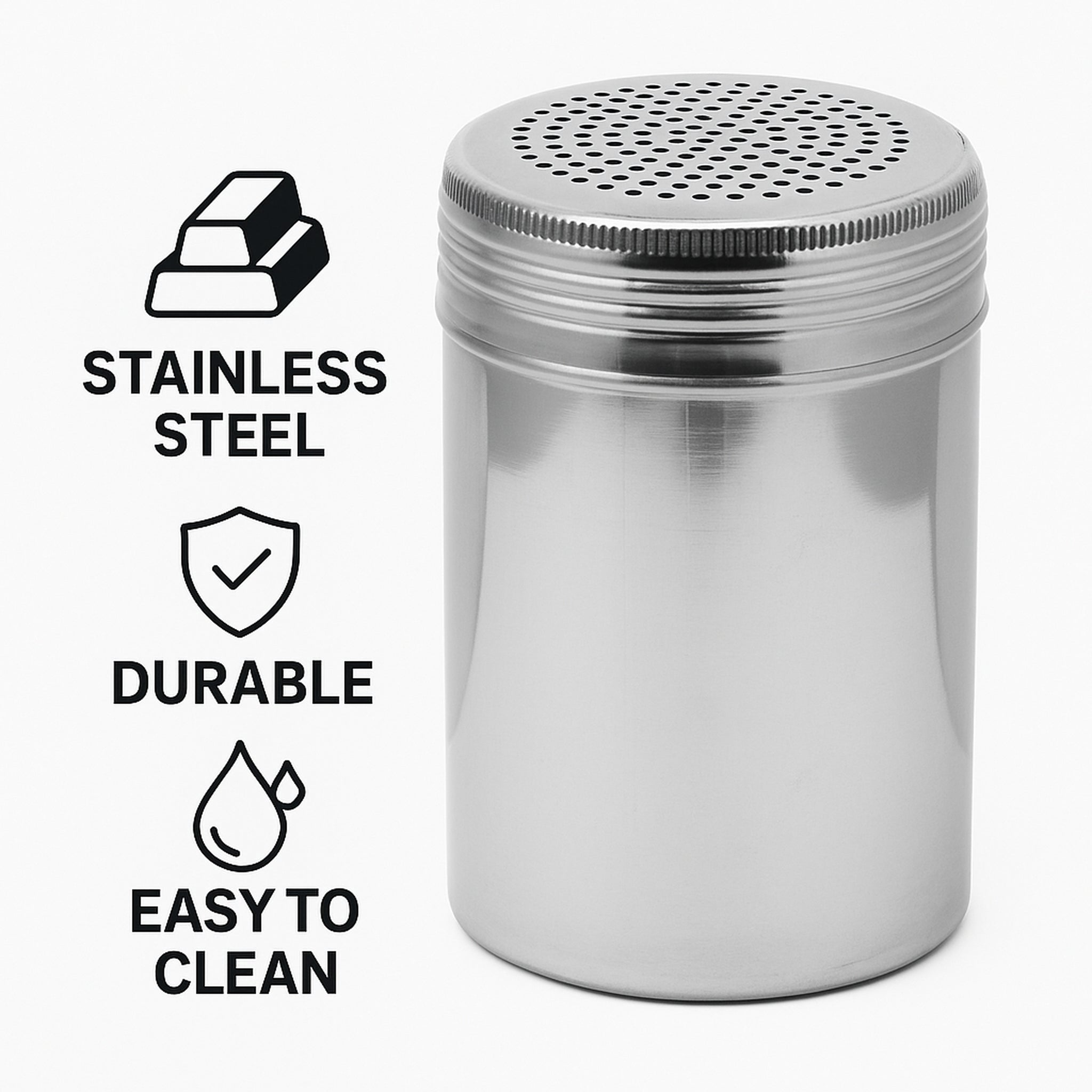 REGENT DREDGE SALT SHAKER STAINLESS STEEL, 380ML