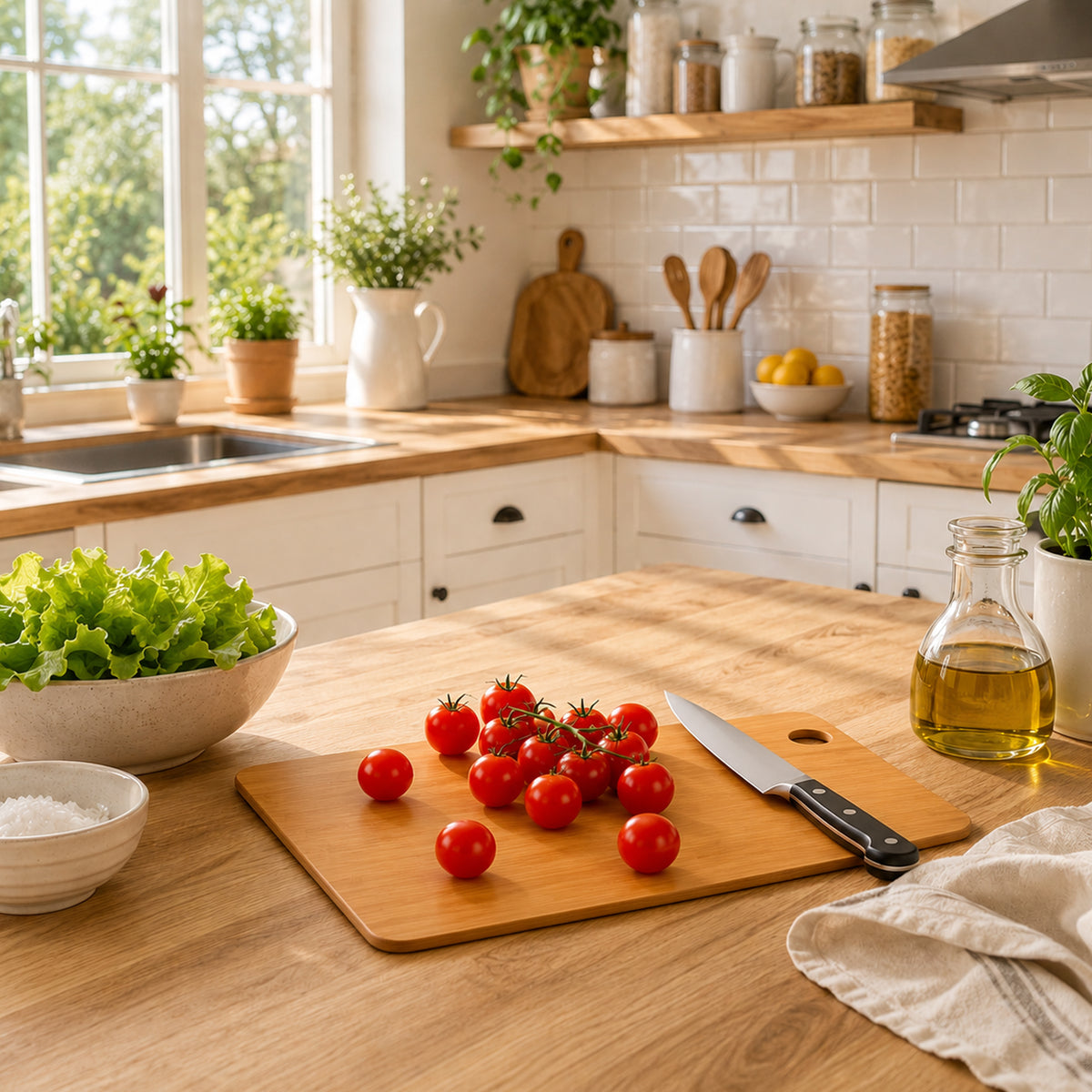 REGENT BAMBOO SERVING PLATTER/PREP BOARD, 290X220MM
