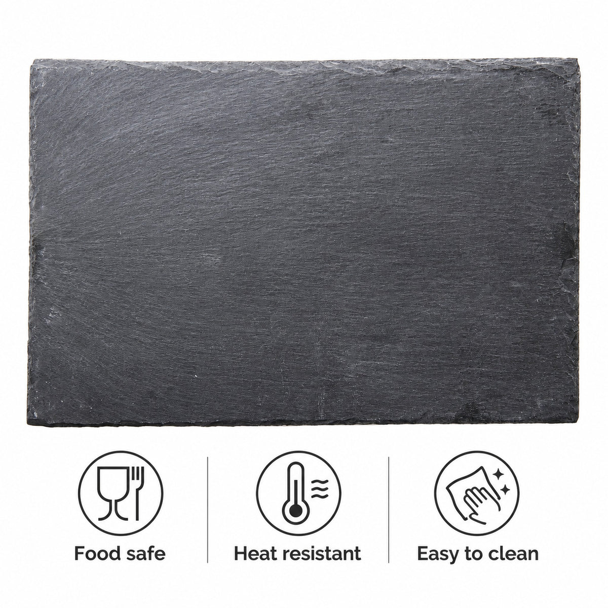 REGENT KITCHEN SLATE RECT. SERVING BOARDS 2PK, 300X200MM